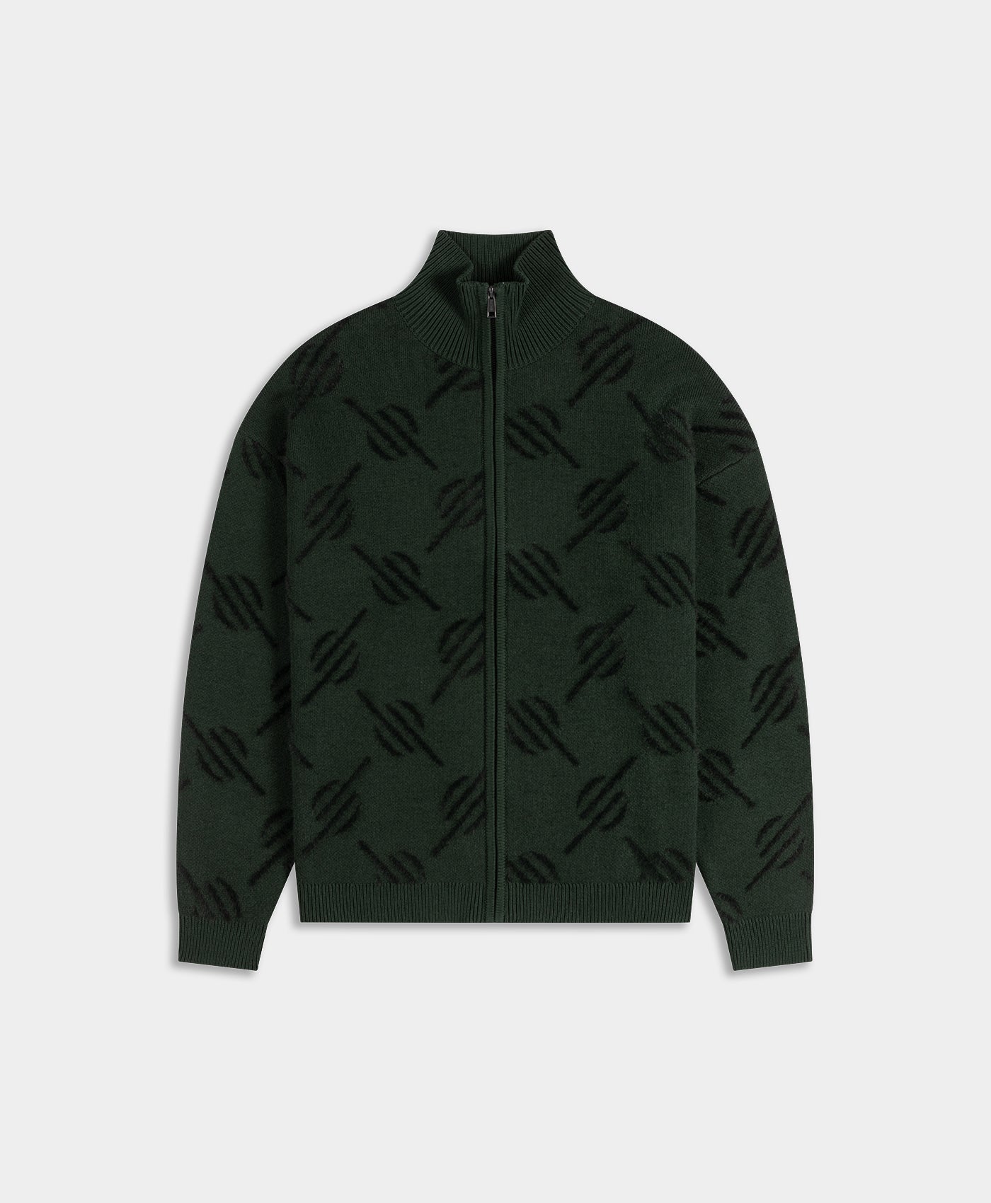 DP - Rosin Monogram Knit Zip Up - Packshot - front