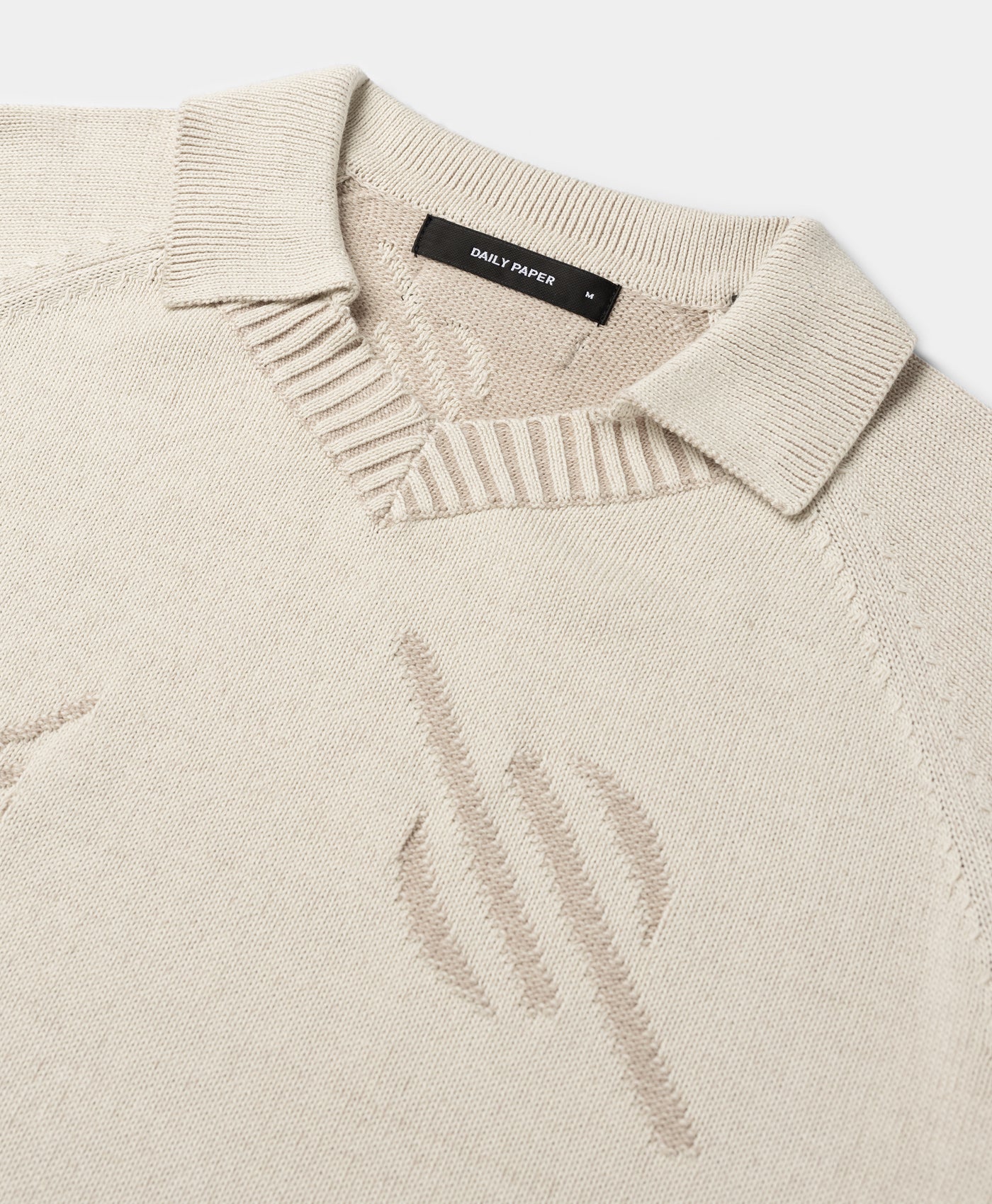 DP - Gardenia Monogram Polo Knit Sweater - Packshot - detail