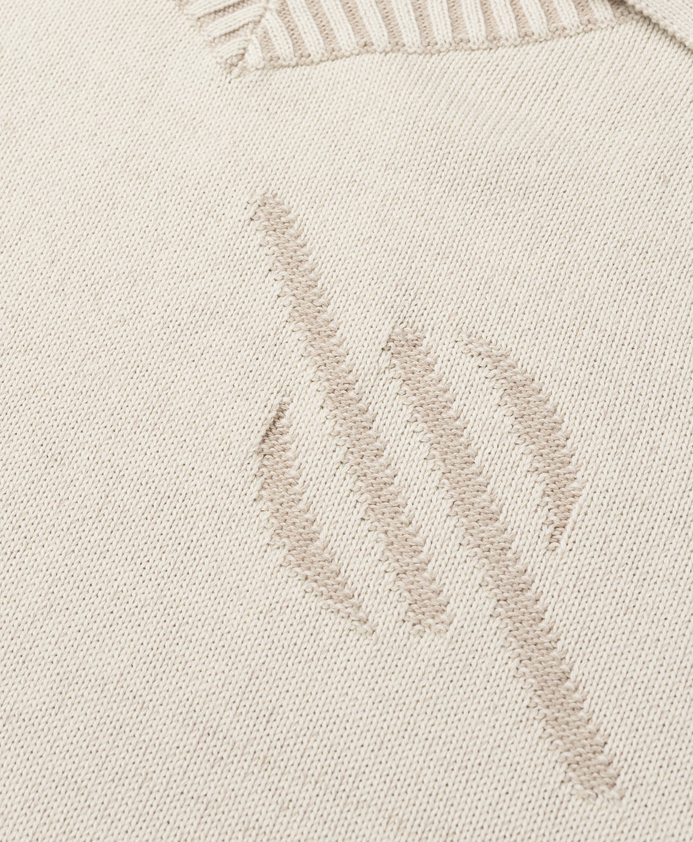 DP - Gardenia Monogram Polo Knit Sweater - Packshot - detail