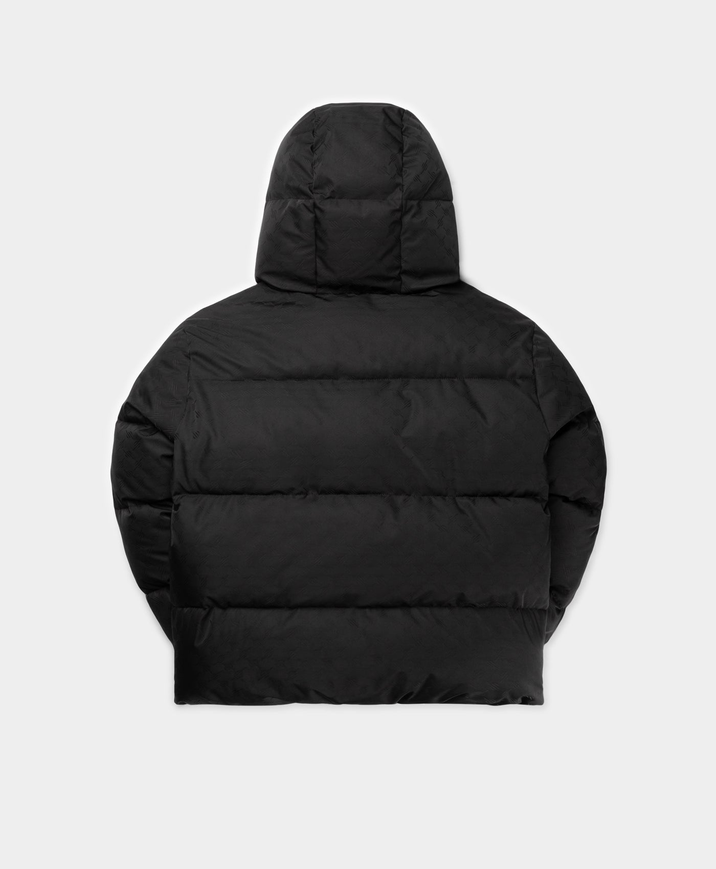 Black puffer short jacket online