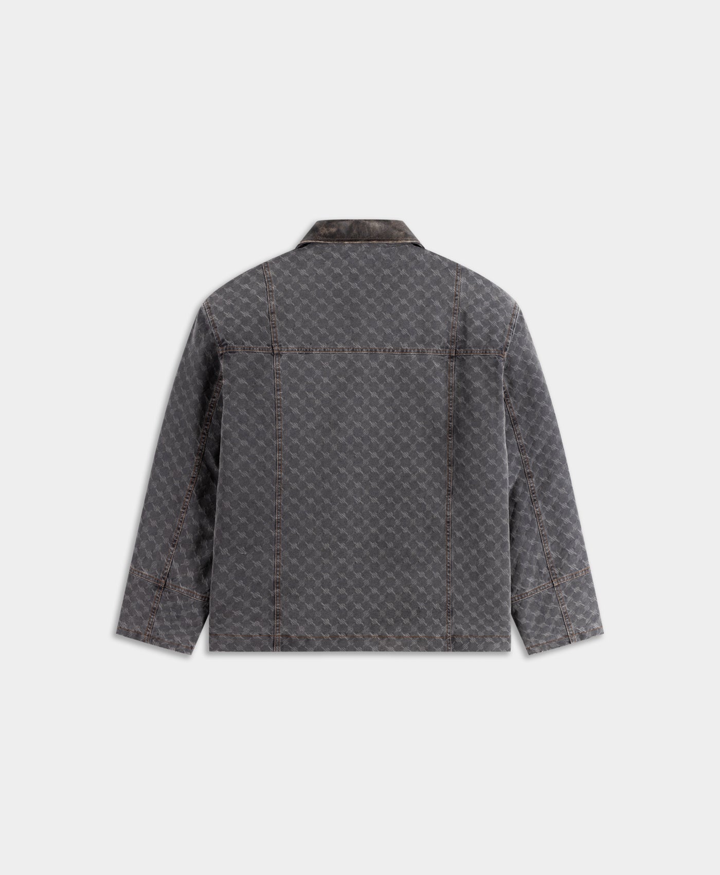 DP - Grey Monogram Workwear Jacket - Packshot - rear