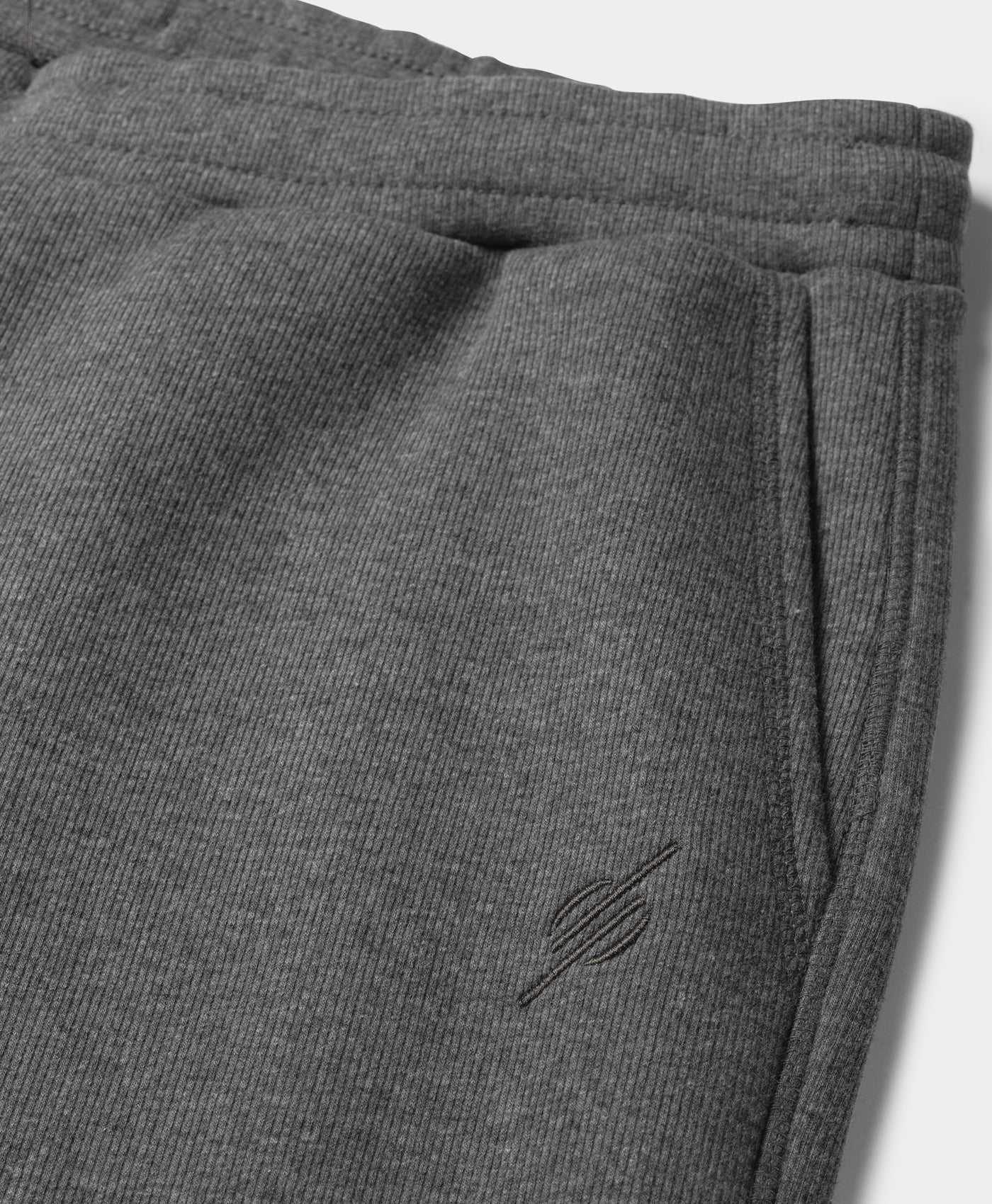 DP - Grey Marl Mono Rib Pants - Packshot - detail