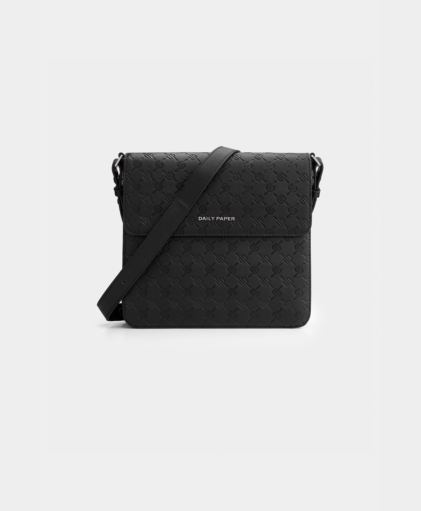 DP - Black Myshus EMB Monogram Bag - Packshot - Front