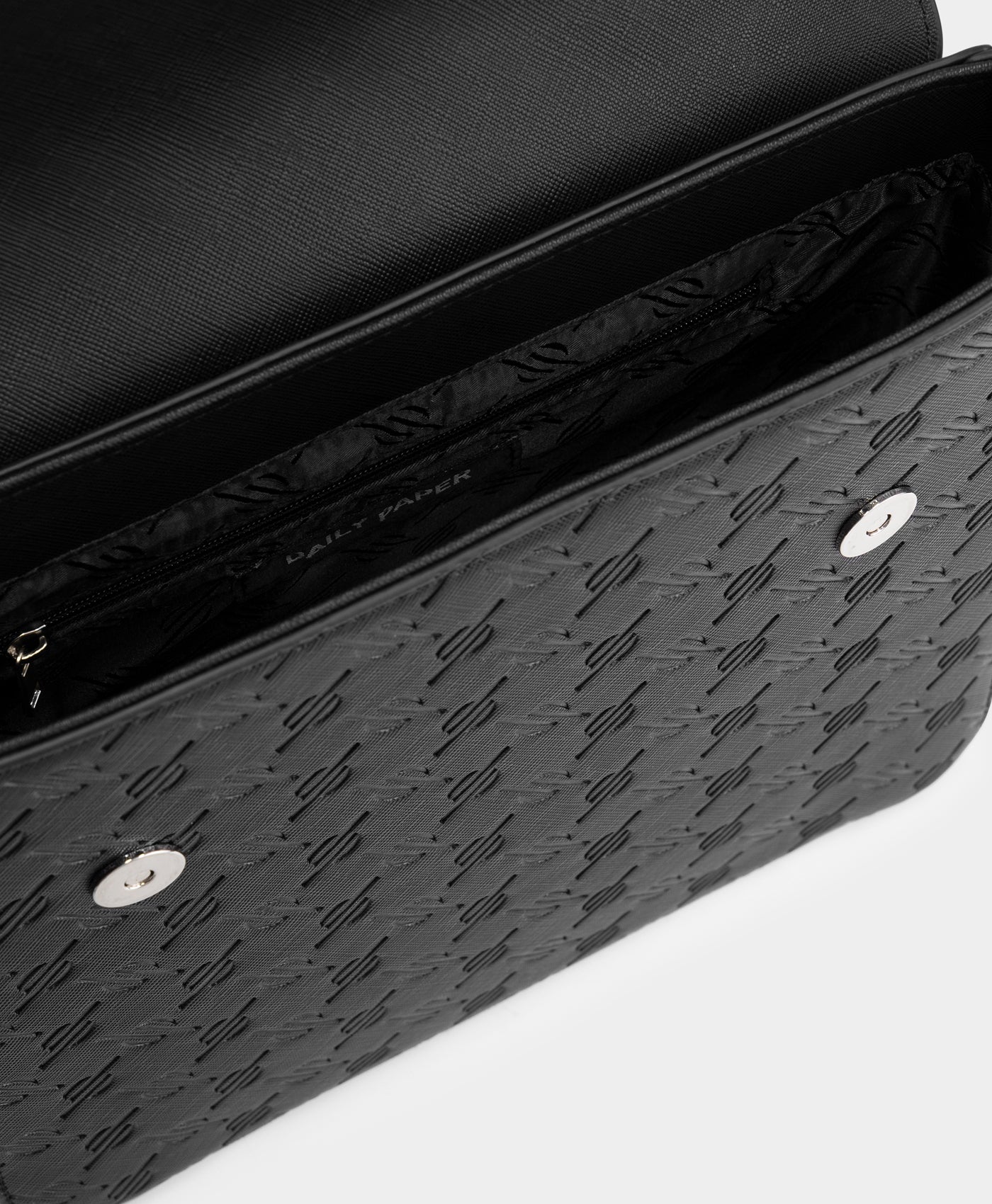 DP - Black Myshus EMB Monogram Bag - Packshot - Rear