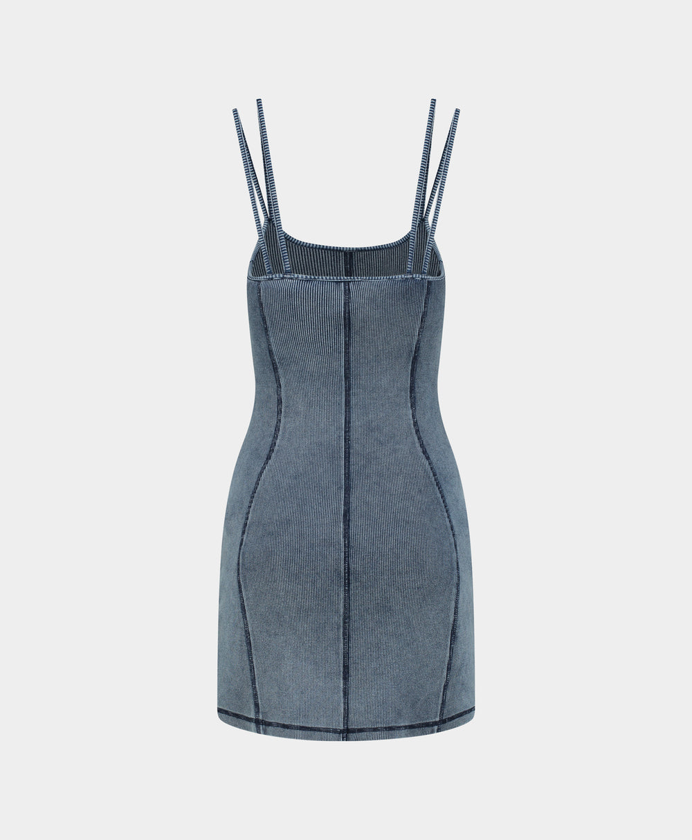 DP - Blue Nalia Dress - Packshot - Rear