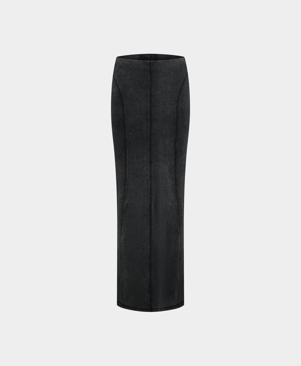 DP - Black Nalia Maxi Skirt - Packshot - Front
