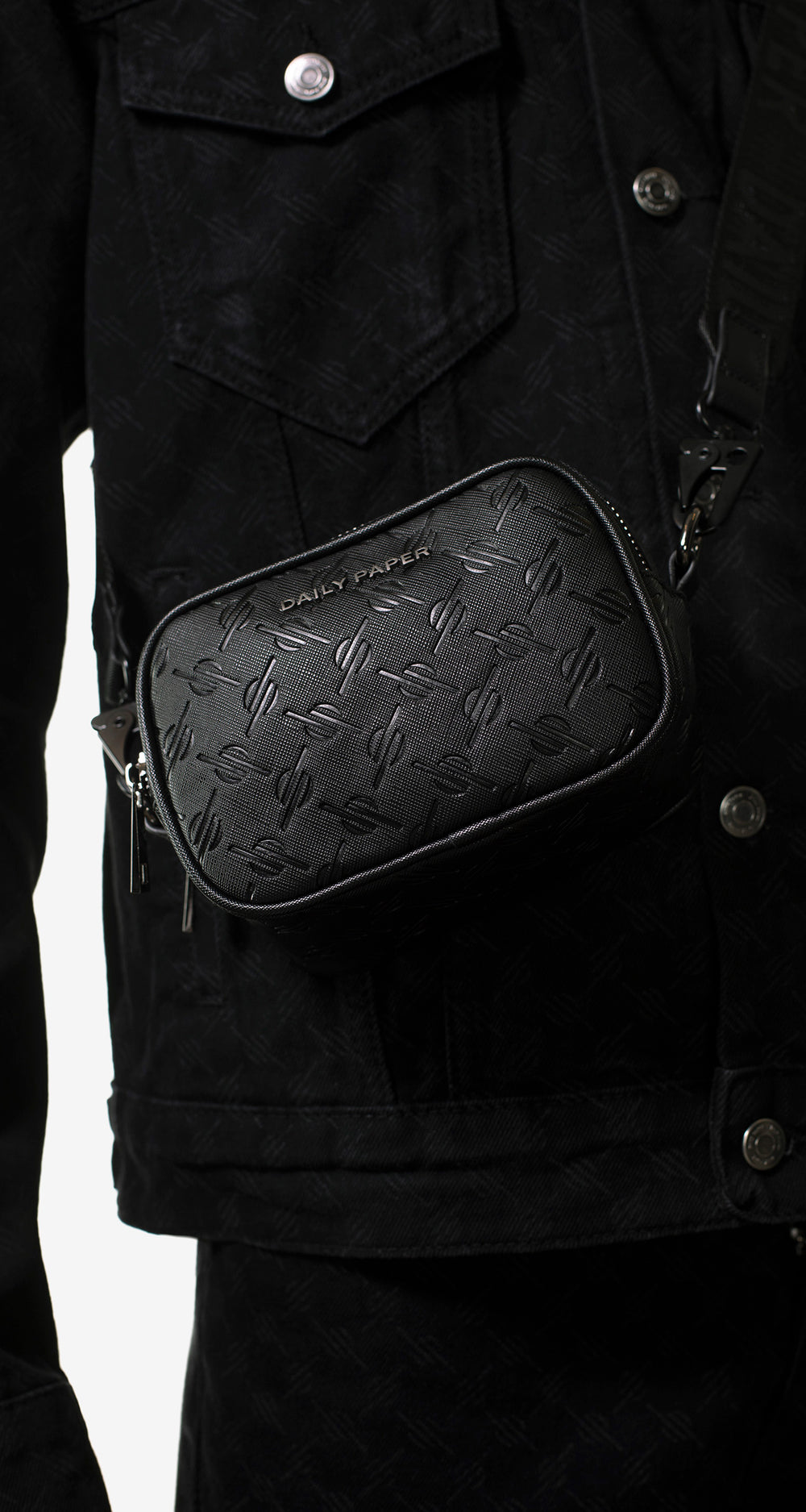 DP - Black May Monogram Bag - Men - Front Rear