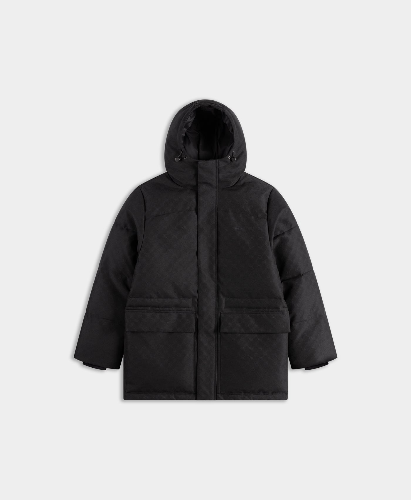 DP - Black Oba Monogram Puffer - Packshot - front 