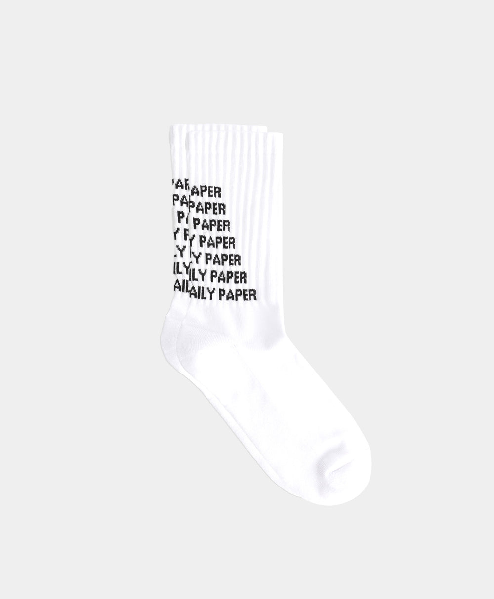 DP - White Overload Socks - Packshot - Front