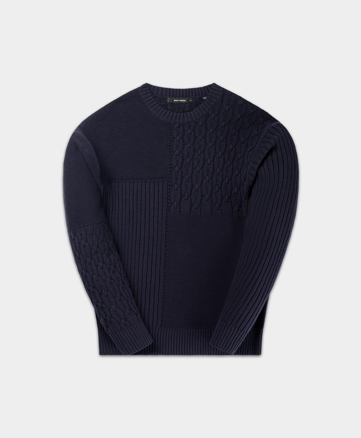 Daily Paper Naval Academy Patchwork Knit Sweater