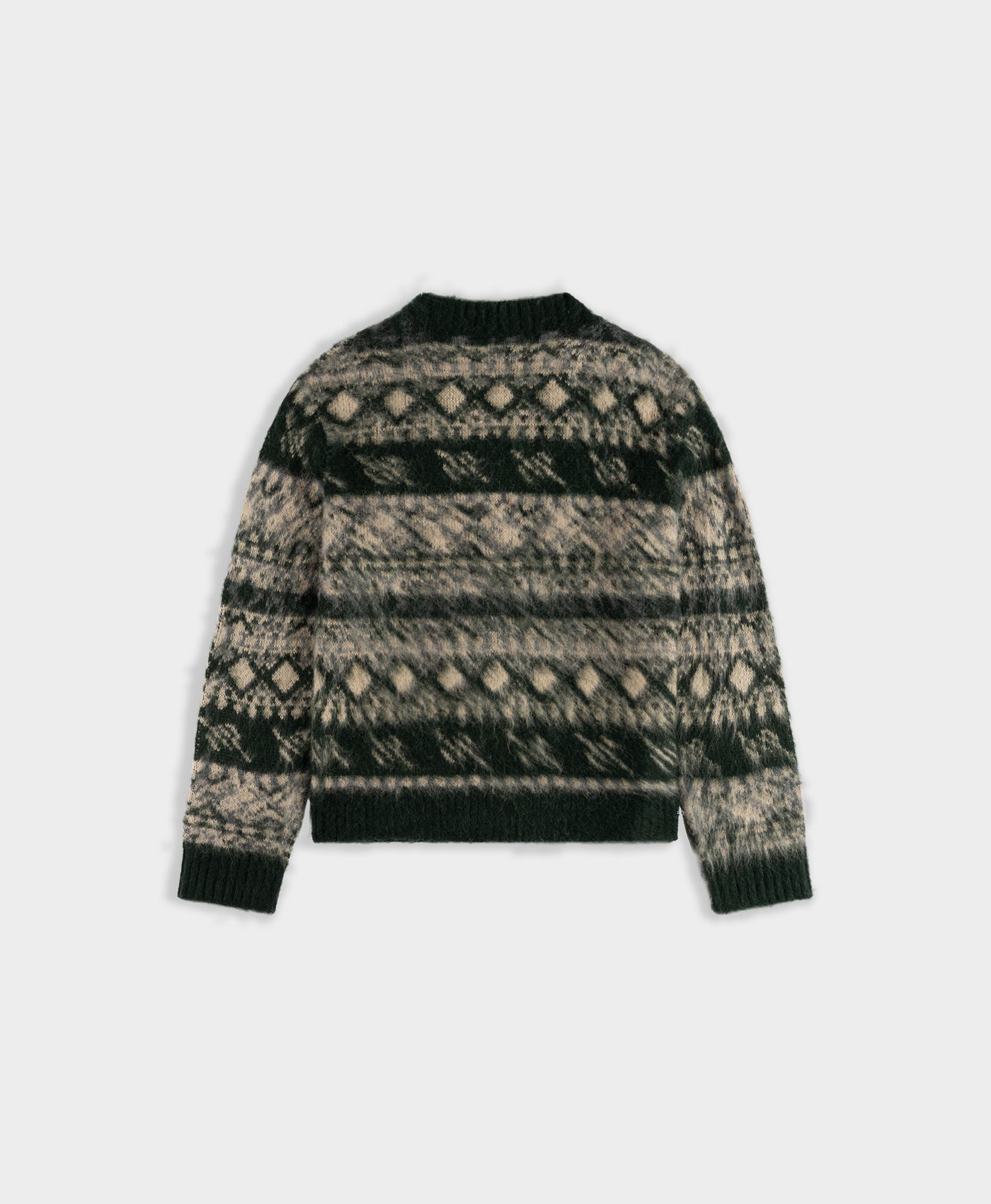 DP - Multi Colored Pattern Check Cardigan - Packshot - rear