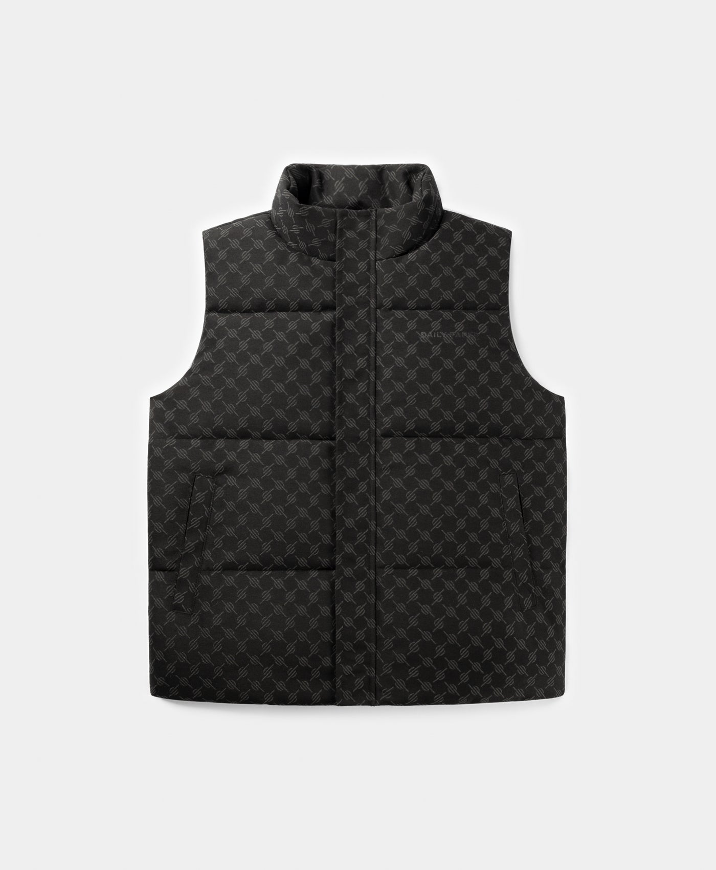 DP - Black Pondo Cotton Monogram Bodywarmer - Packshot - front 