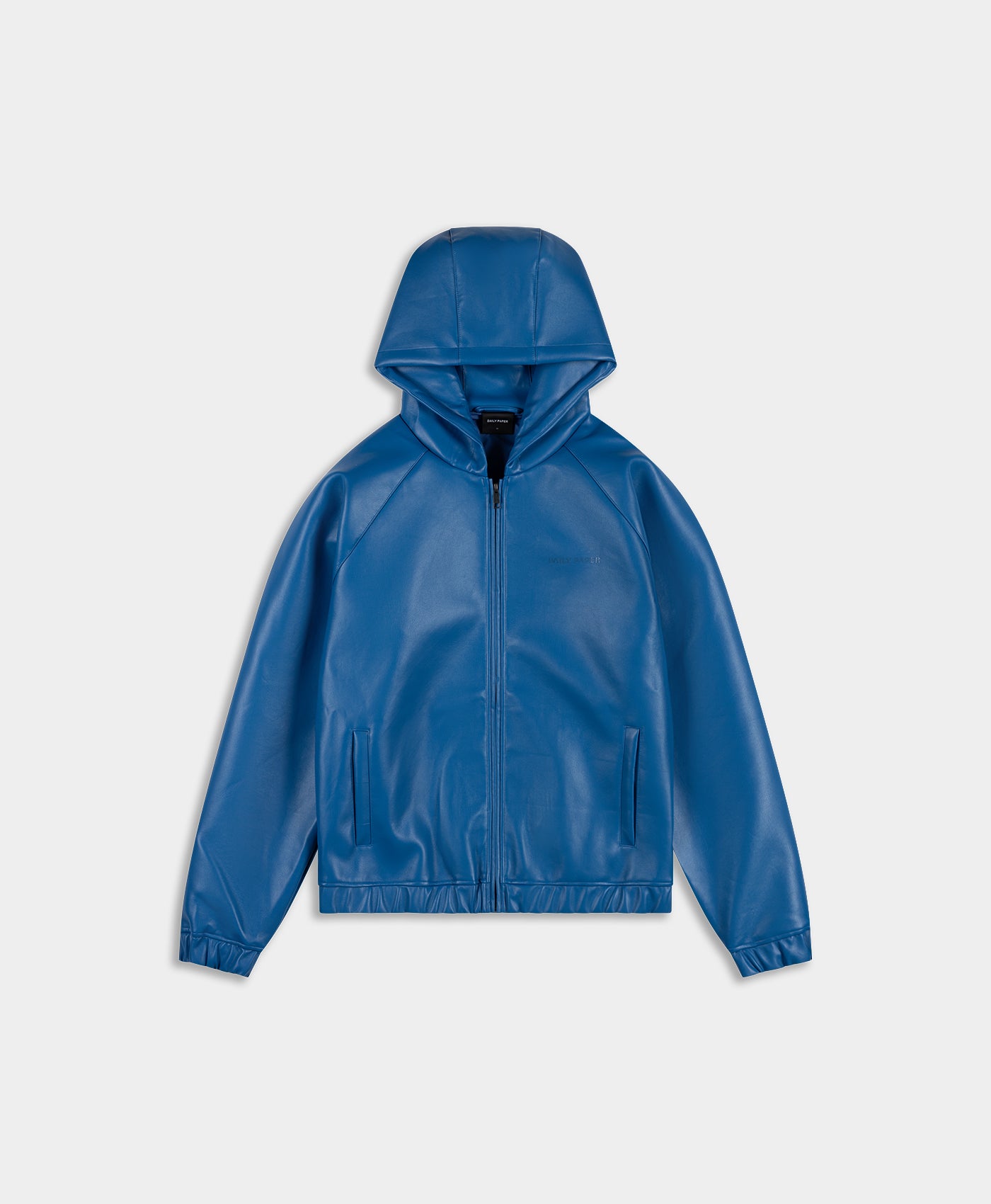 DP - Brilliant Blue PU Scuba Jacket - Packshot - front