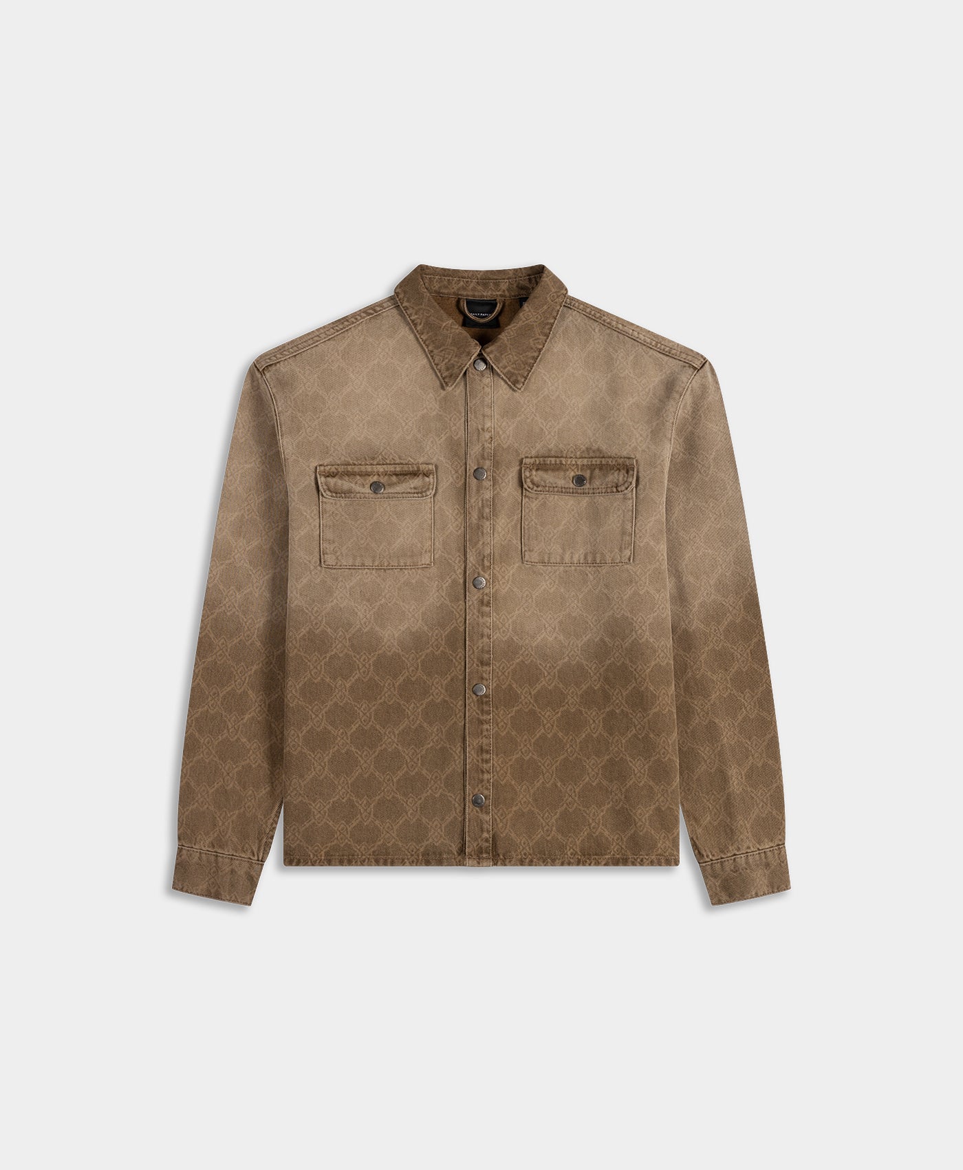 DP - Denim Rahul Faded Shield Denim Shirt - Packshot - front