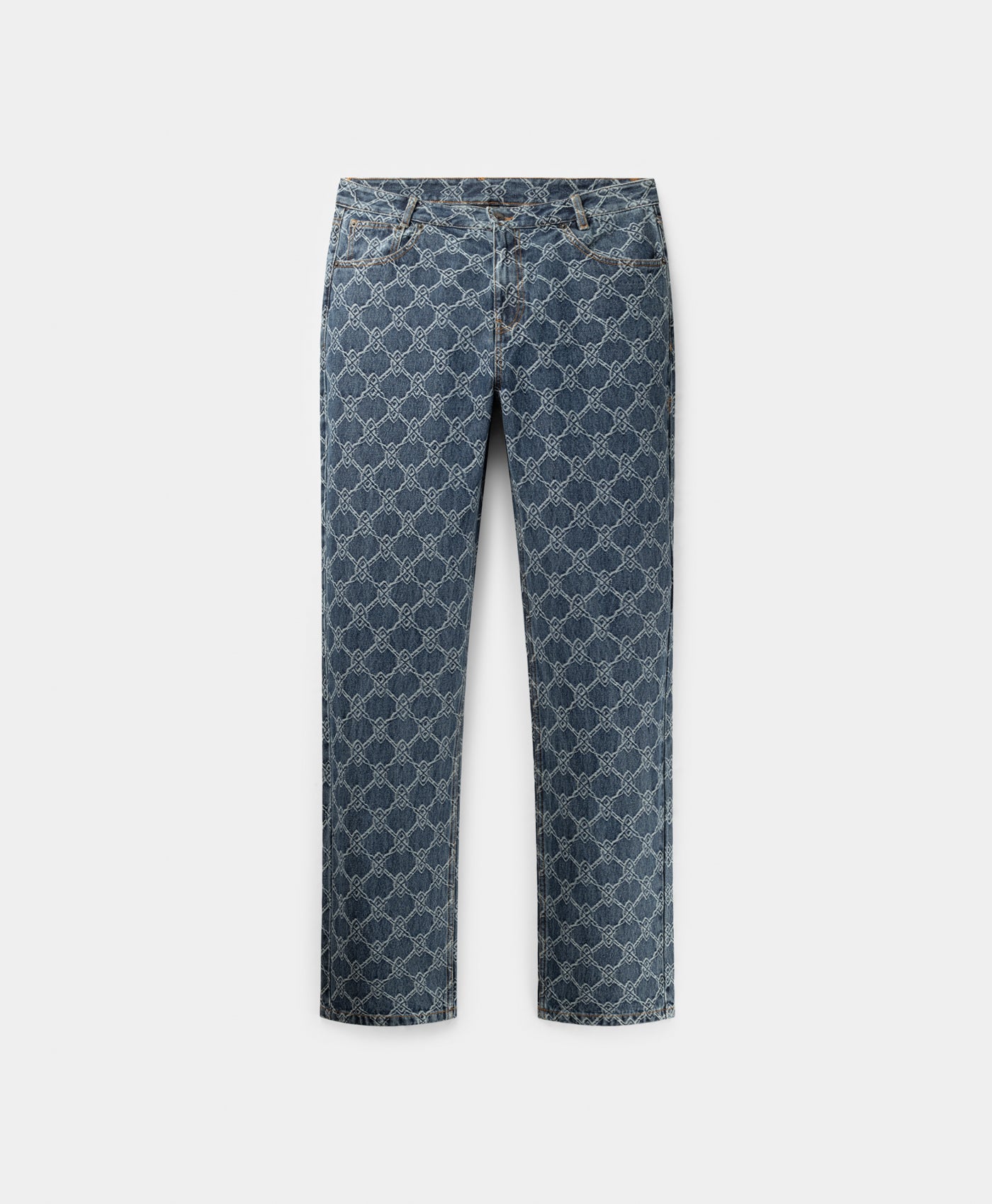 Daily Paper Blue Rahul Straight Shield Jeans