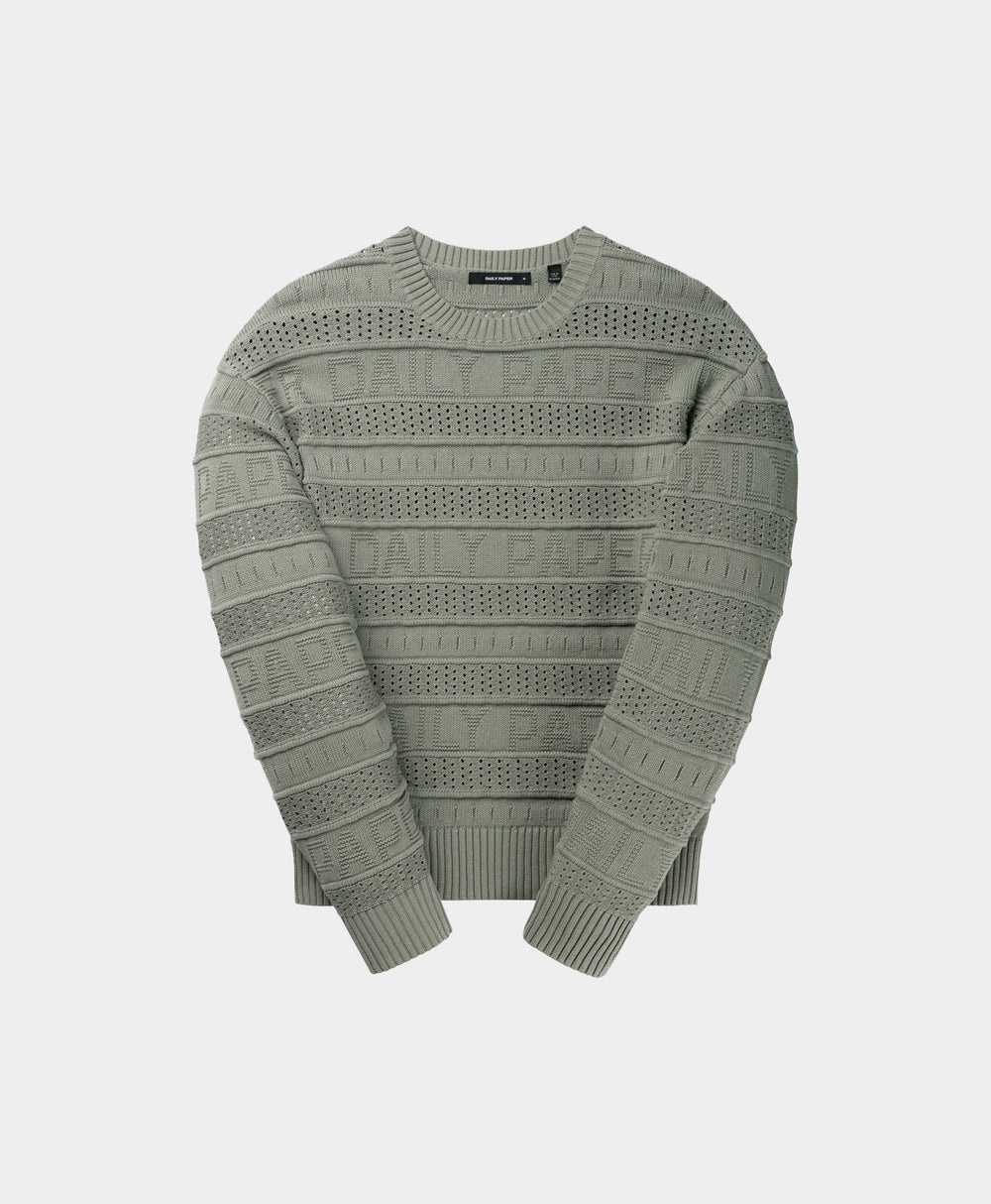 DP - Grey Rajih Knit Sweater - Packshot - Front