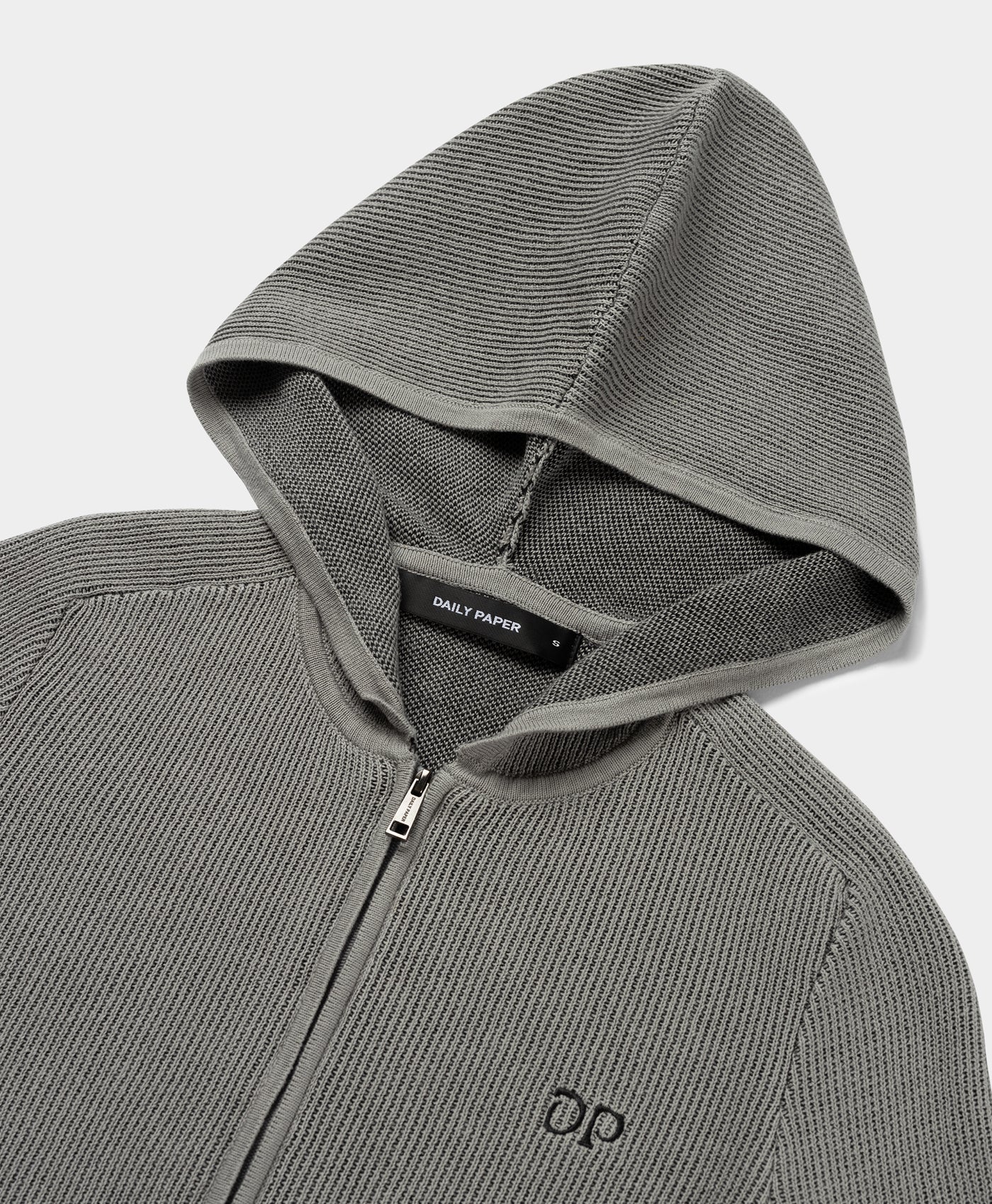 DP - Wet Weather Rib Knit Sweater Hoodie - Packshot - detail