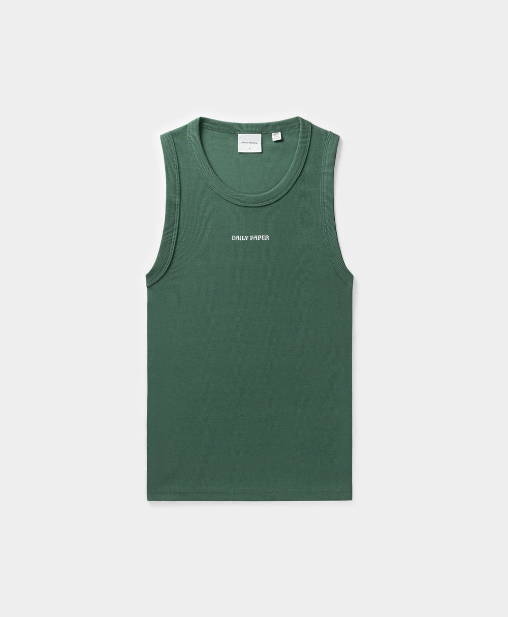 DP - Bistro Green Rib Tank Top - Packshot - front 