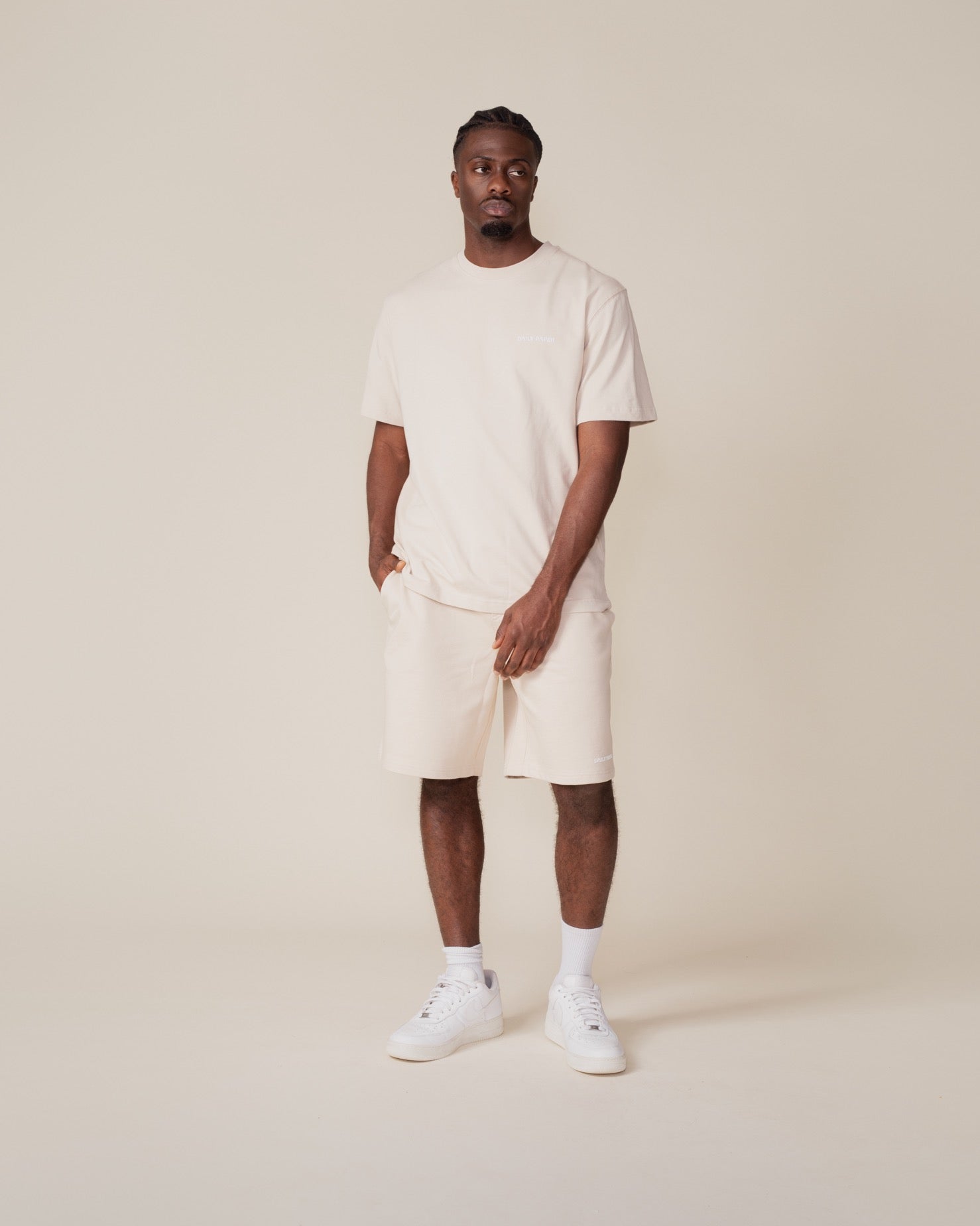 DP - Peyote Beige Dias Jersey Shorts - Modelshot - mens