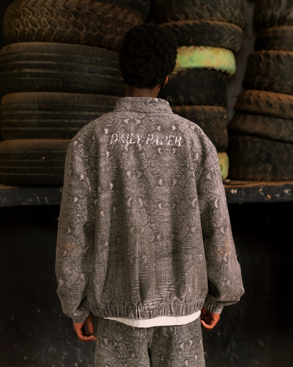 DP - Denim Snake Track Jacket - Packshot - detail