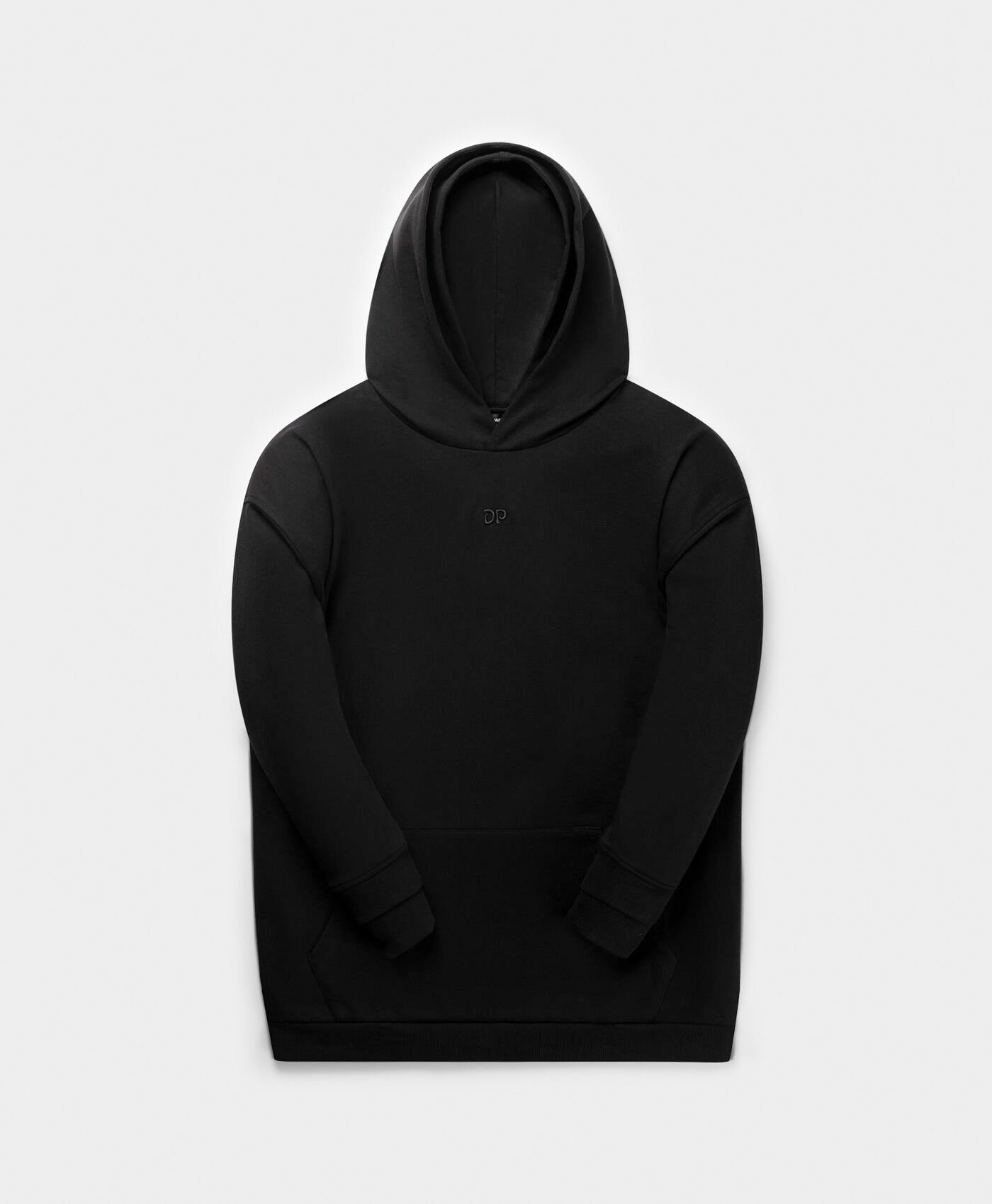 DP - Black Sammy Oversized Hoodie - Packshot - front 