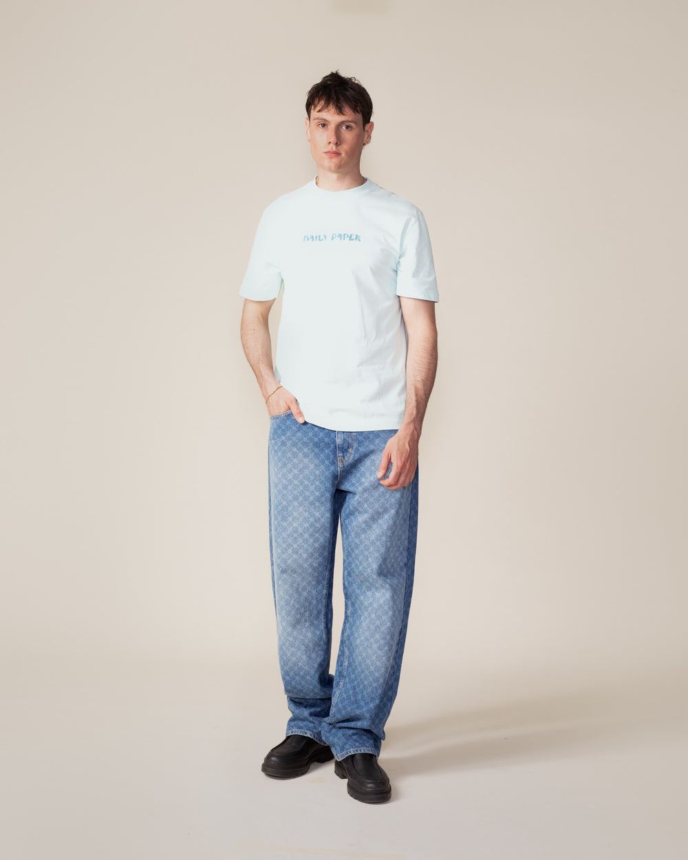 DP - Saltwater Slide Blue Shield Focus T-Shirt - men - Front