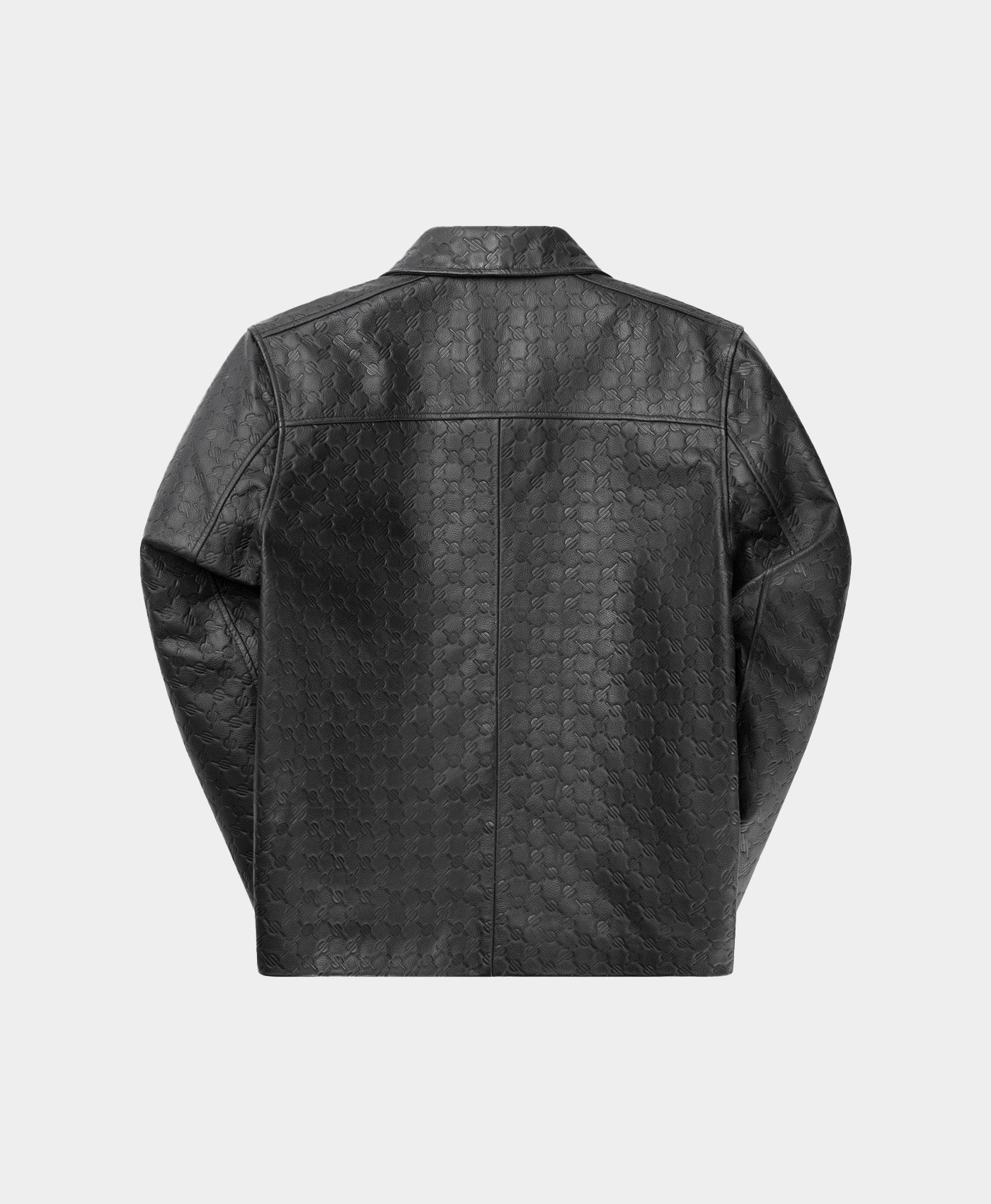 DP - Black Silence Monogram Leather Jacket - Packshot - Rear