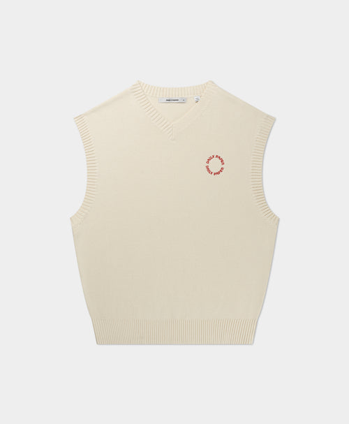 DP - Off White Slub Knit Orbit Spencer  - Packshot - front 