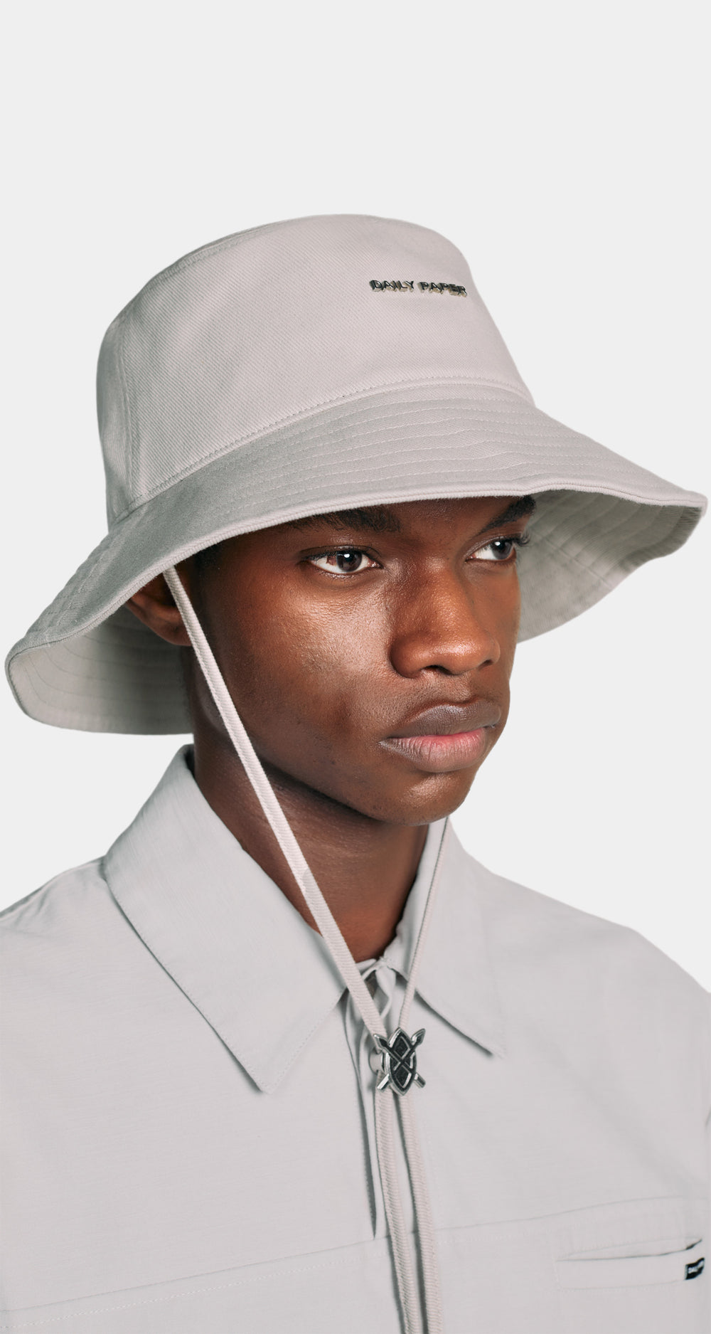 DP - Moonstruck Grey Niu Bucket Hat - Men - Front