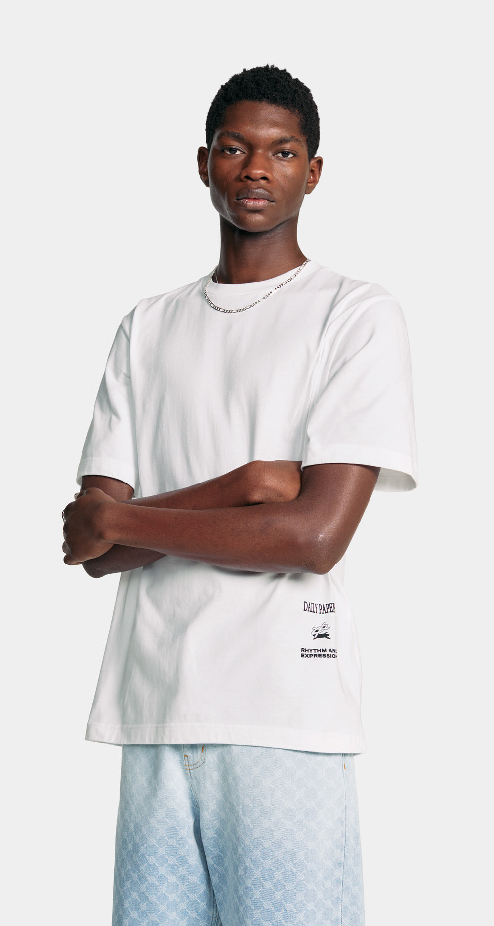 DP - White Metronome T-Shirt - Men - Rear