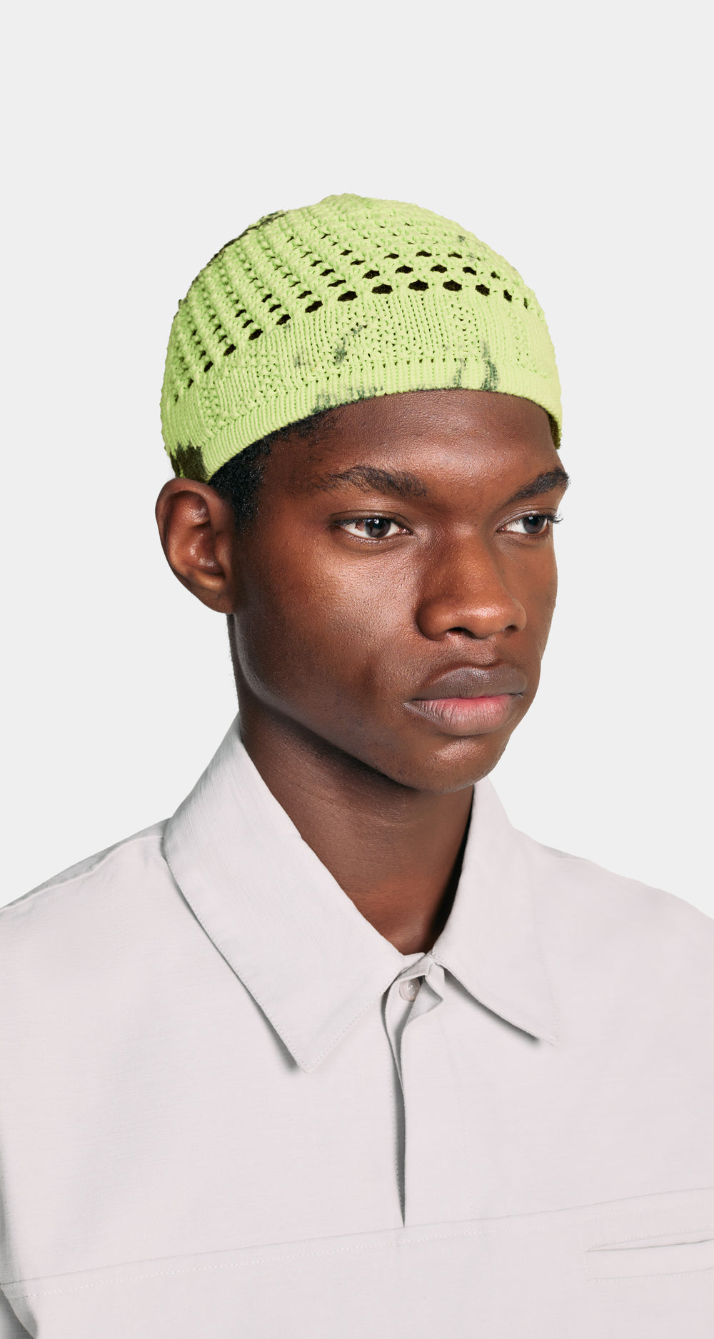 DP - Daquiri Green Adaeze Knit Hat - Men - Front Rear
