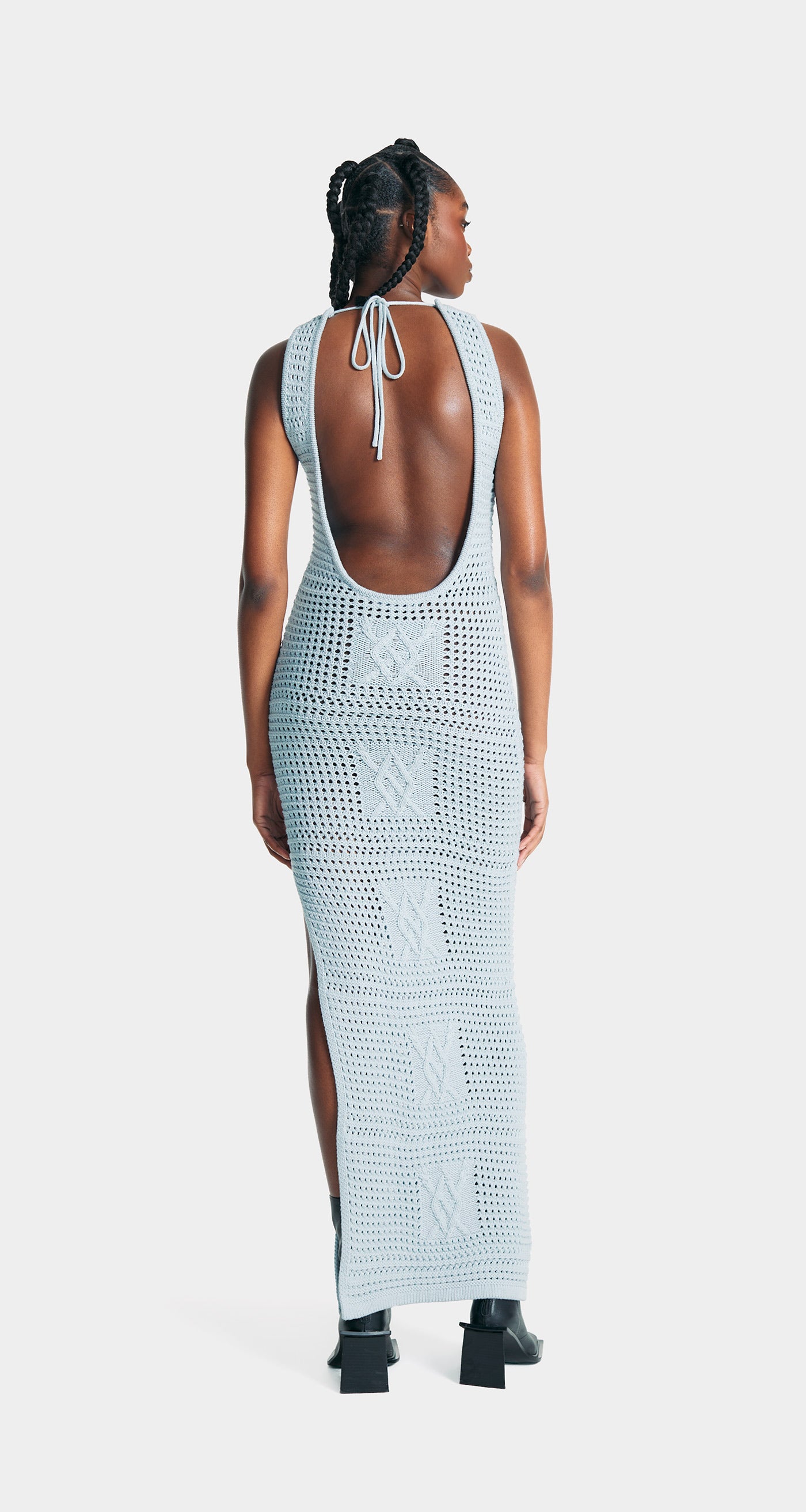 daily paper crochet dress Daily Paper Women's Shield Crochet Dress in Hazel Brown Daily Paper