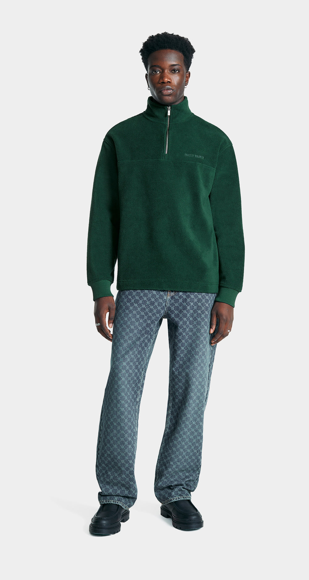 DP - Pine Green Ramat Sweater - Men - Front