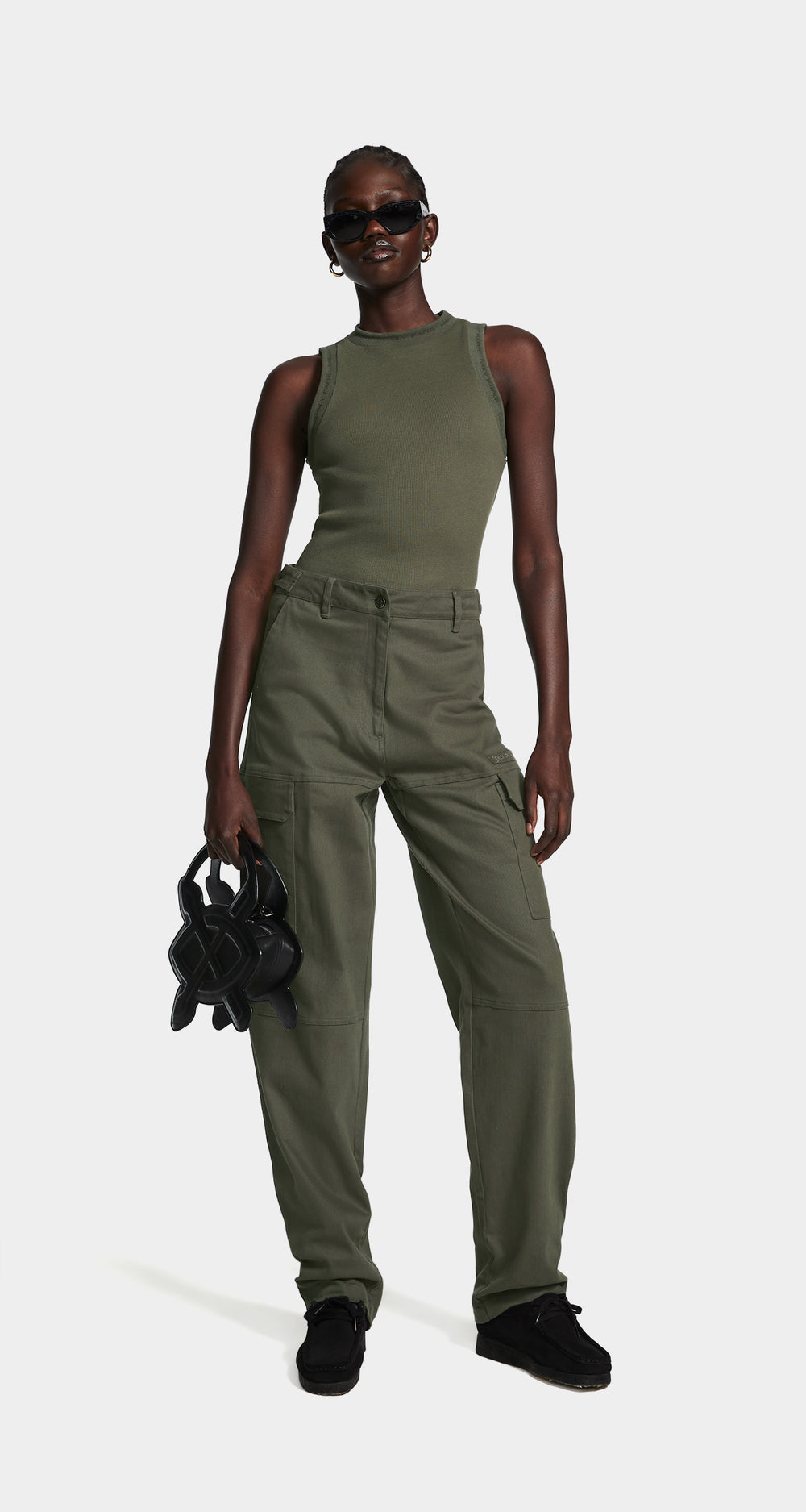DP - Chimera Green Ezea Women Cargo Pants - Wmn - Front