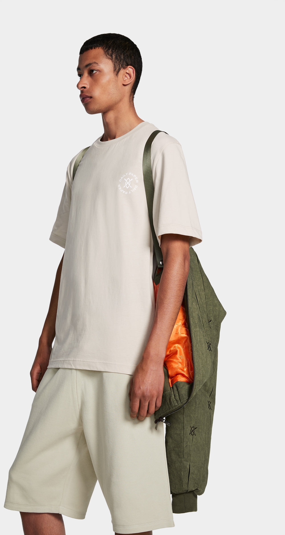 DP - Army Green Rasal Bomber Jacket - men - front