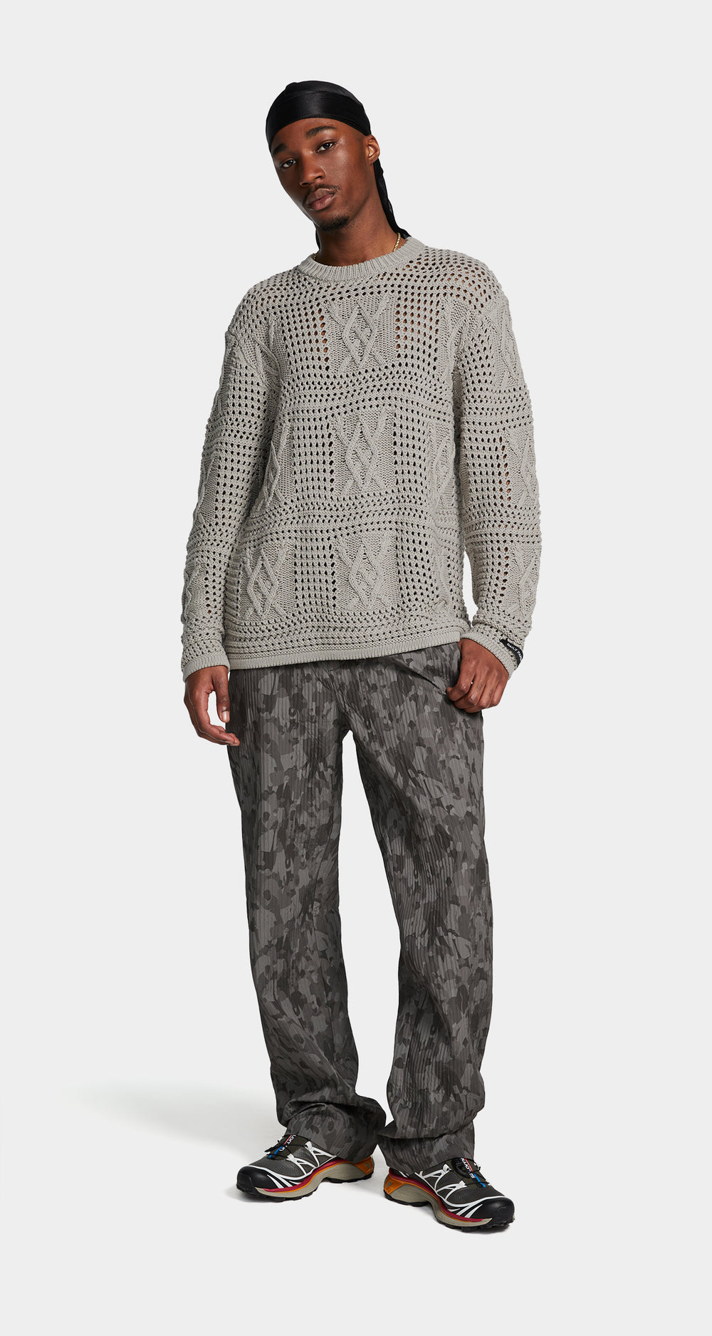 DP - Moonstruck Grey Zuberi Crochet LS - Men - Front
