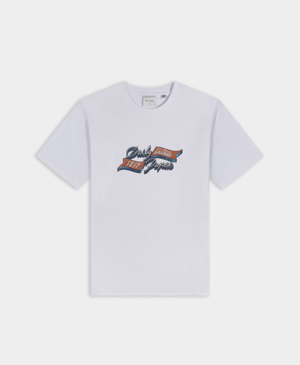 DP - White 3D Script SS T-Shirt - Packshot - Front