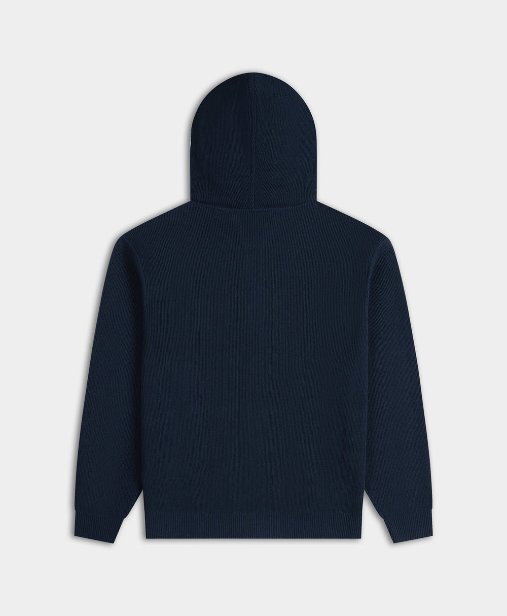 DP - Blue Wing Teal Flatknit Zip Hoodie - Packshot - Rear