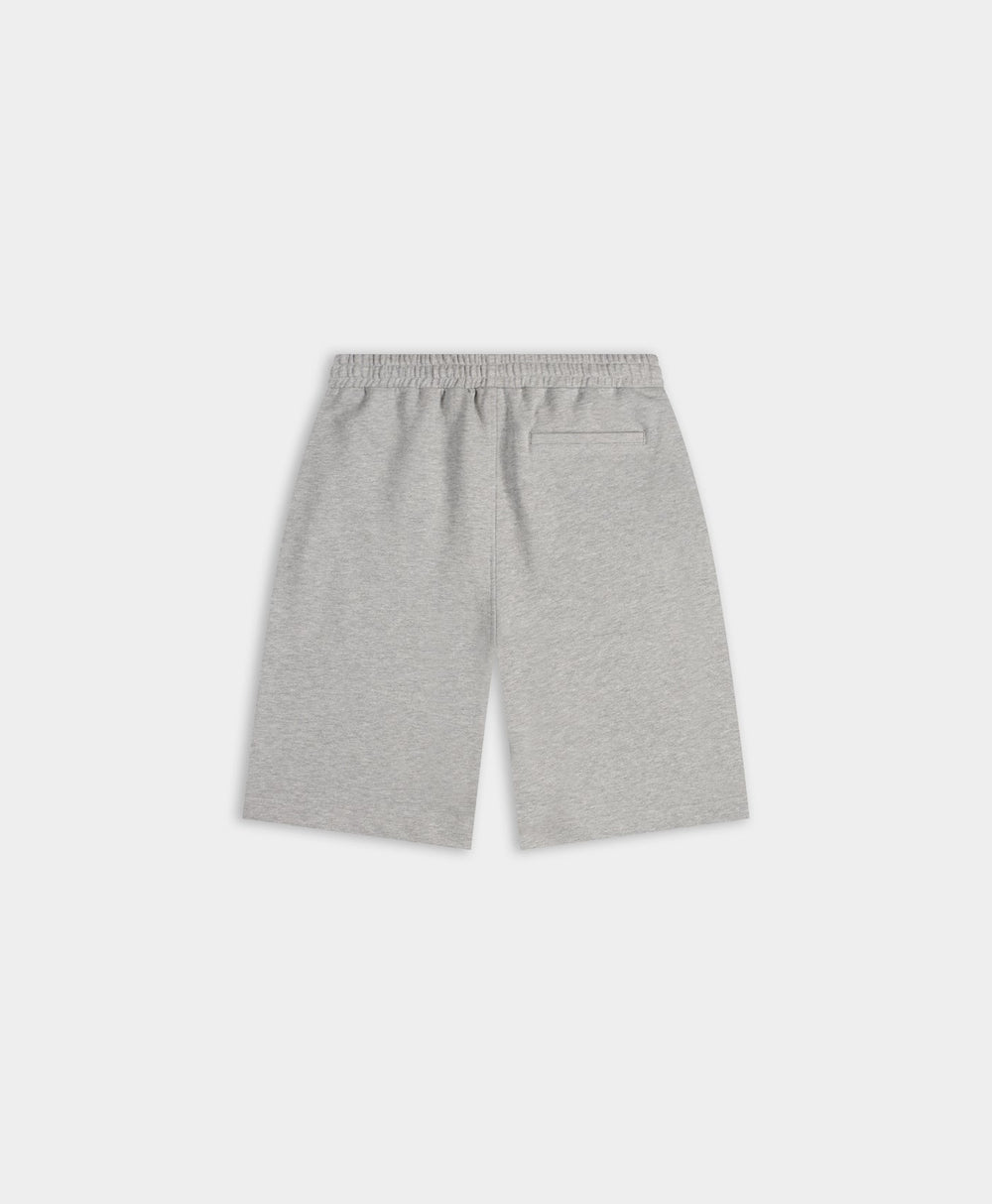 DP - Grey Marl Relaxed Dias Jersey Shorts - Packshot - Rear