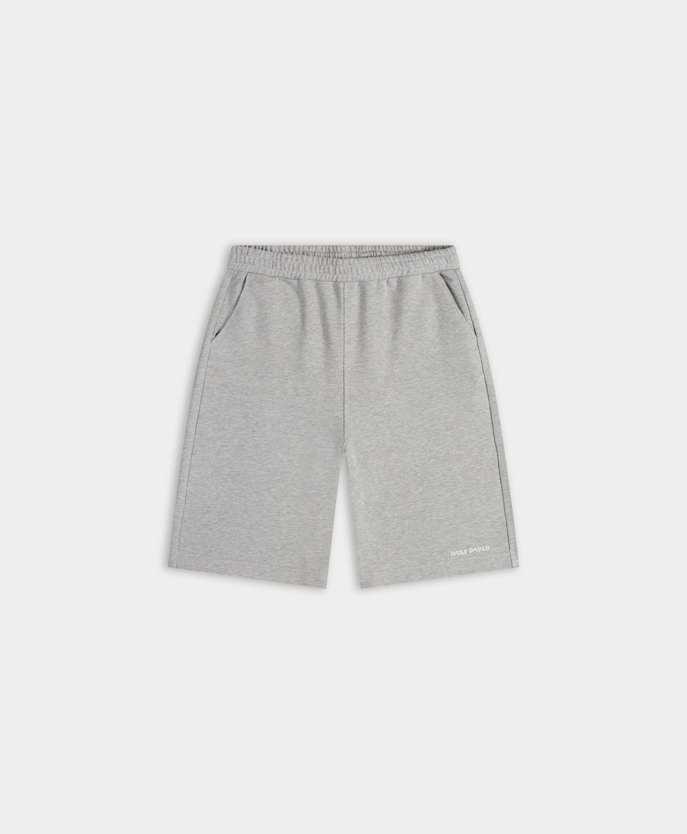DP - Grey Marl Relaxed Dias Jersey Shorts - Packshot - Front