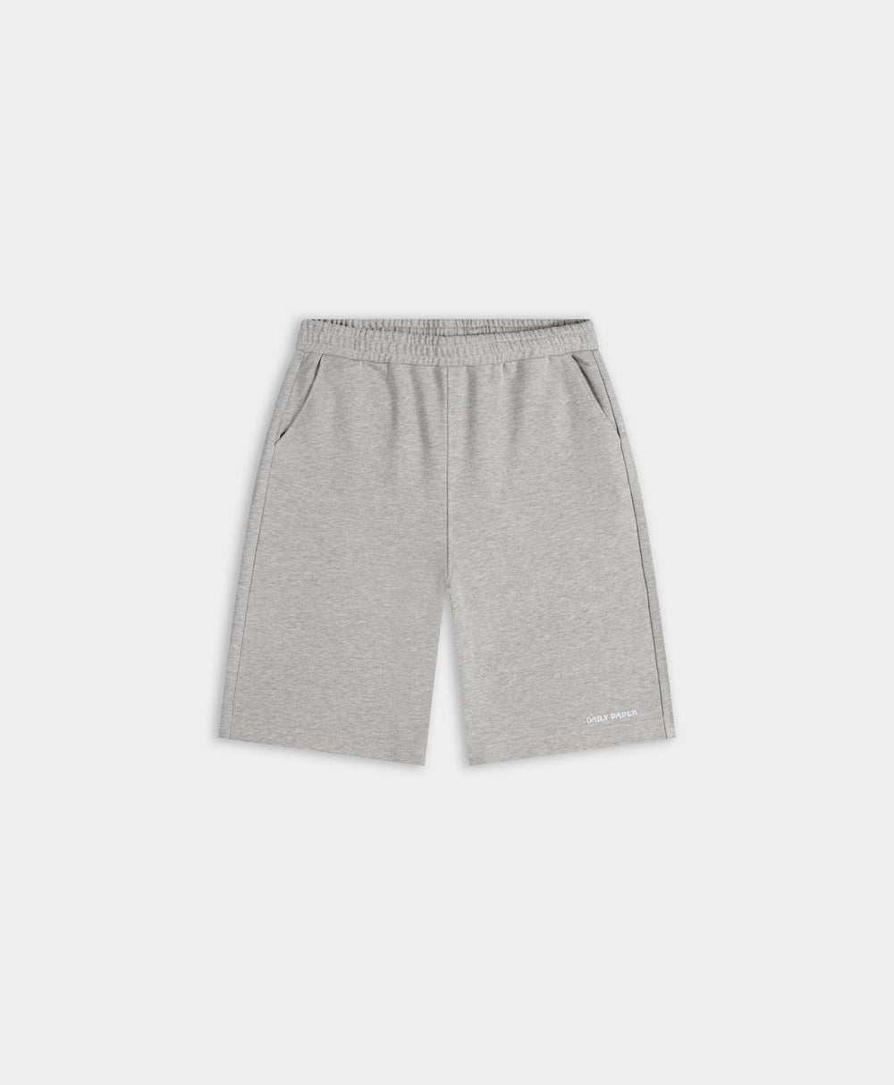 DP - Grey Marl Relaxed Dias Jersey Shorts - Packshot - Front