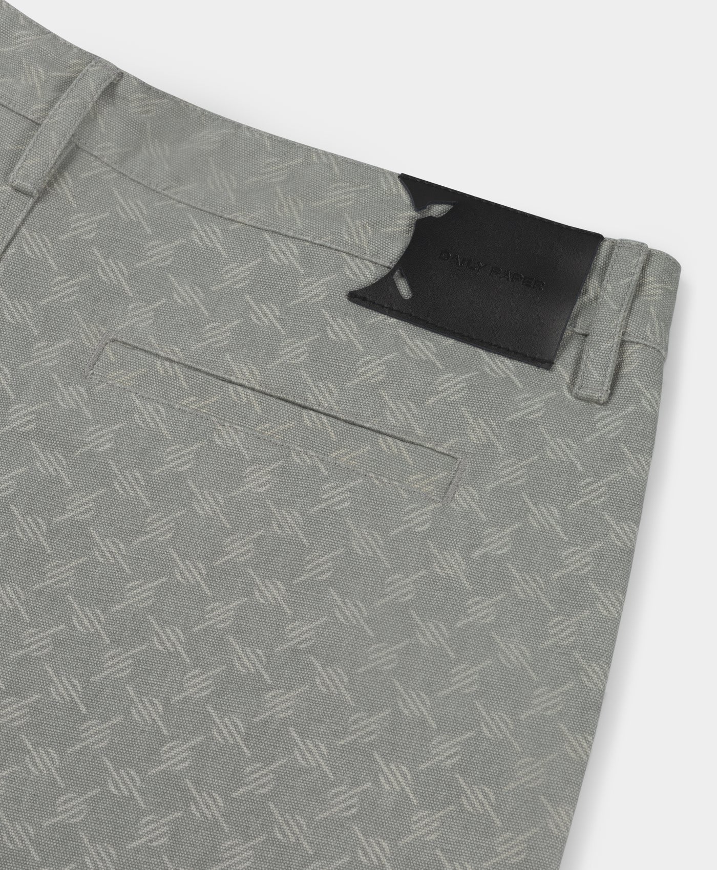 DP - Mirage Grey Washed Monogram Woven Shorts - Packshot - Detail