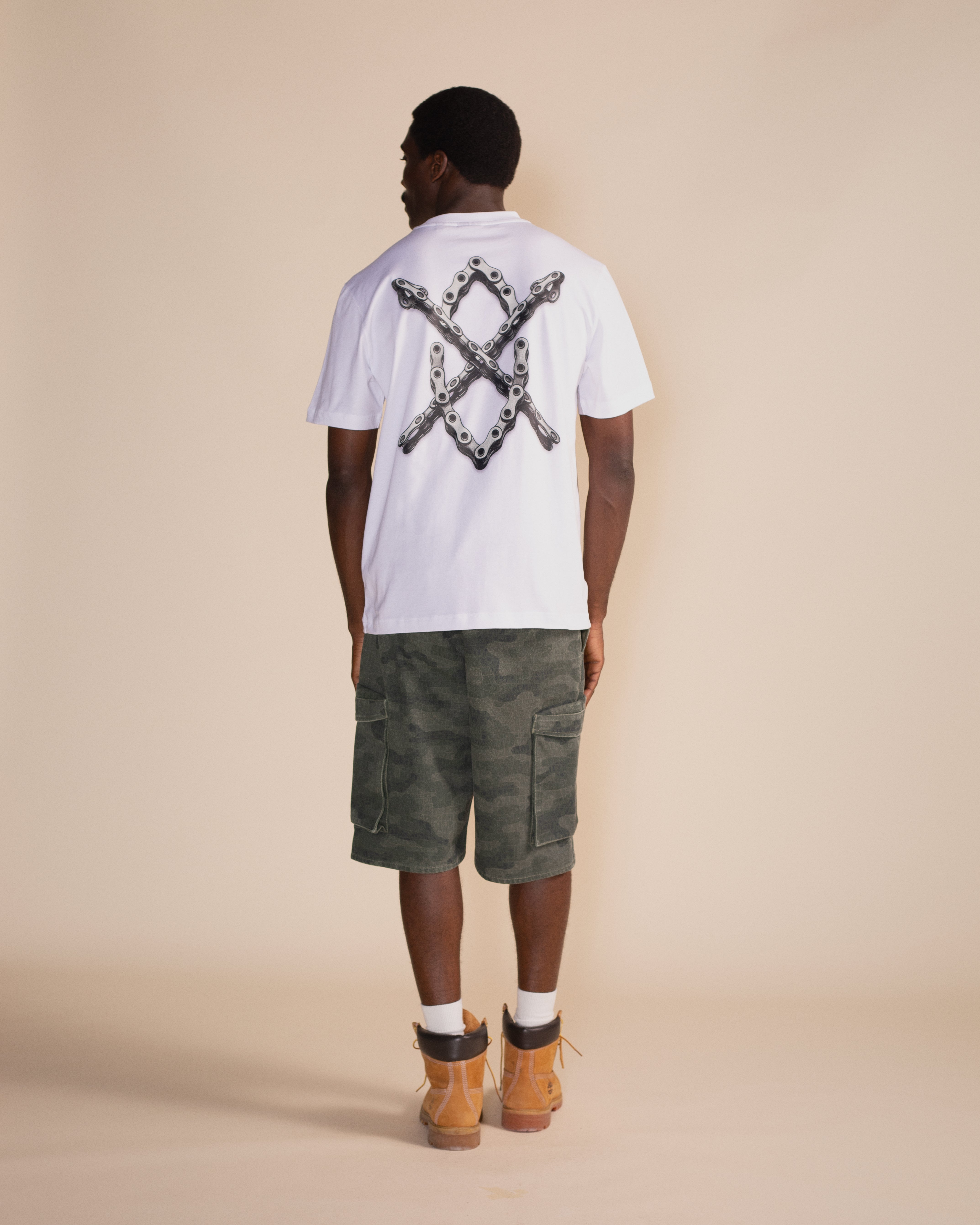 DP - White Snake Shield T-Shirt - Modelshot - mens