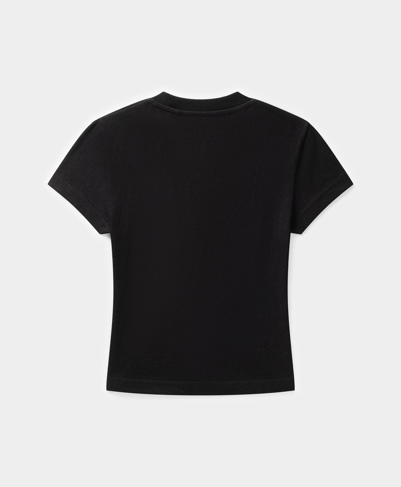 DP - Black Sticker Cap Sleeve T-Shirt - Packshot - rear 