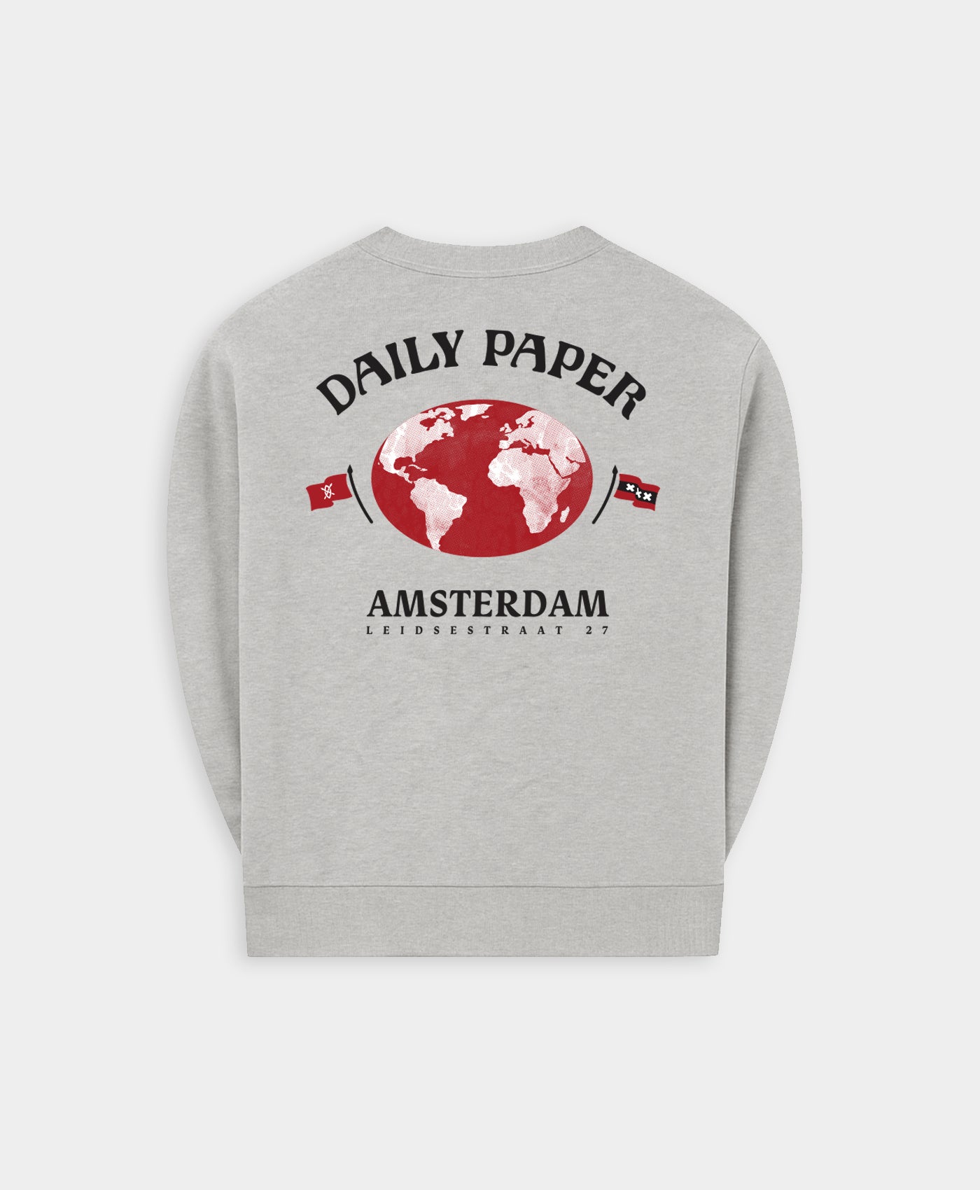 DP - Grey Melange Amsterdam Store Sweater - Packshot - rear