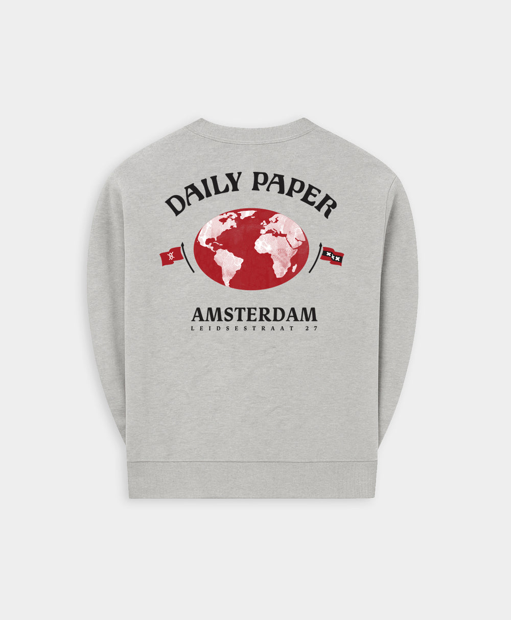 DP - Grey Melange Amsterdam Store Sweater - Packshot - rear