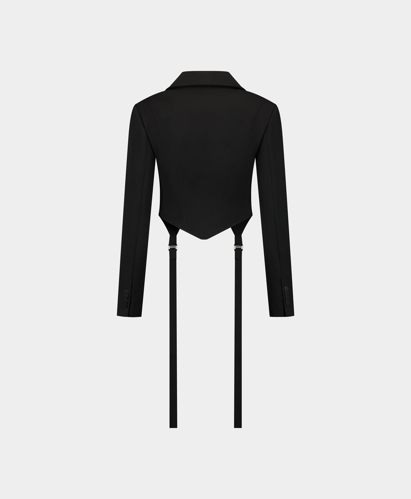 DP - Black Corset Strap Blazer - Packshot - rear