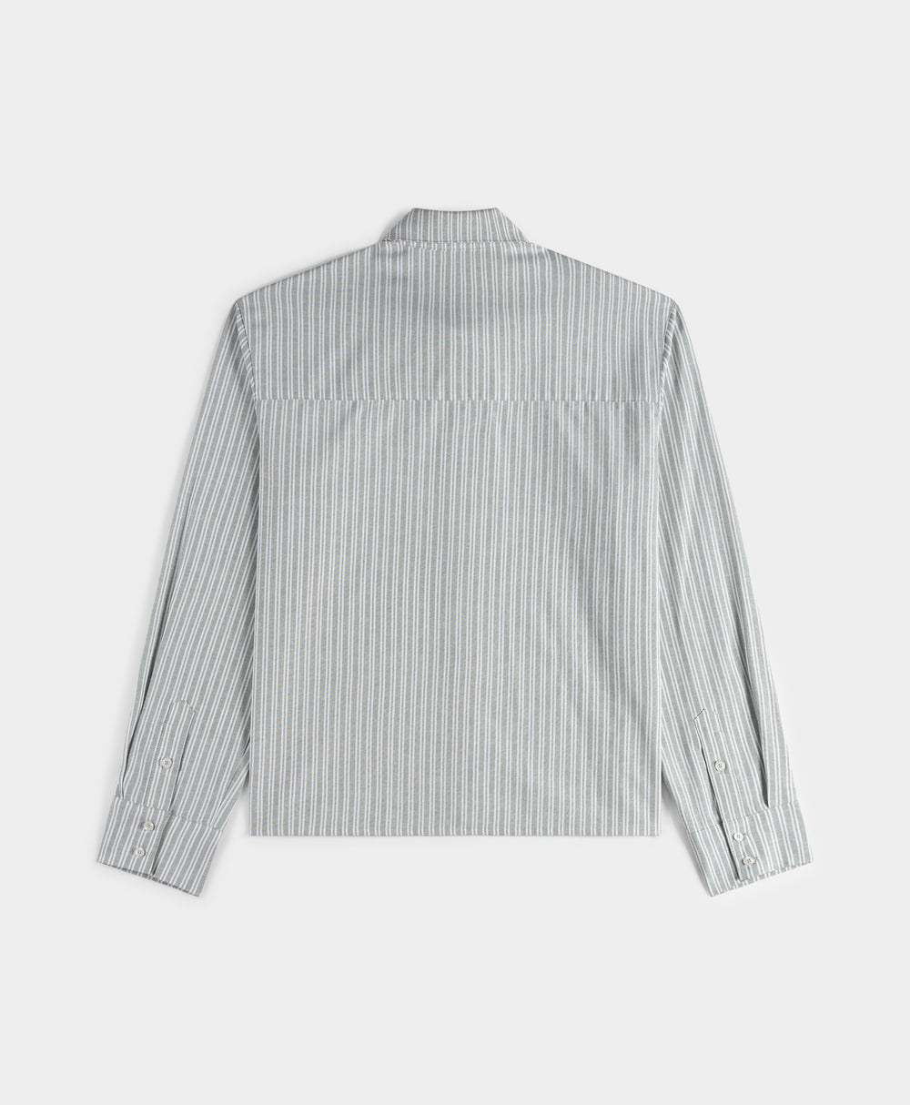 DP - Green Stripe Stripe Script Shirt - Packshot - rear