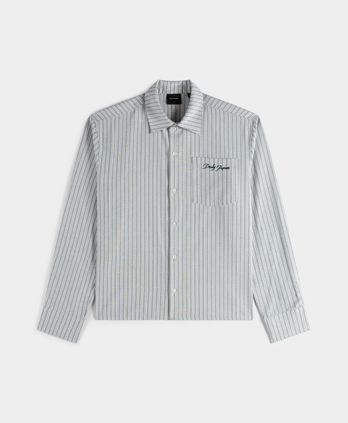 DP - Green Stripe Stripe Script Shirt - Packshot - front 