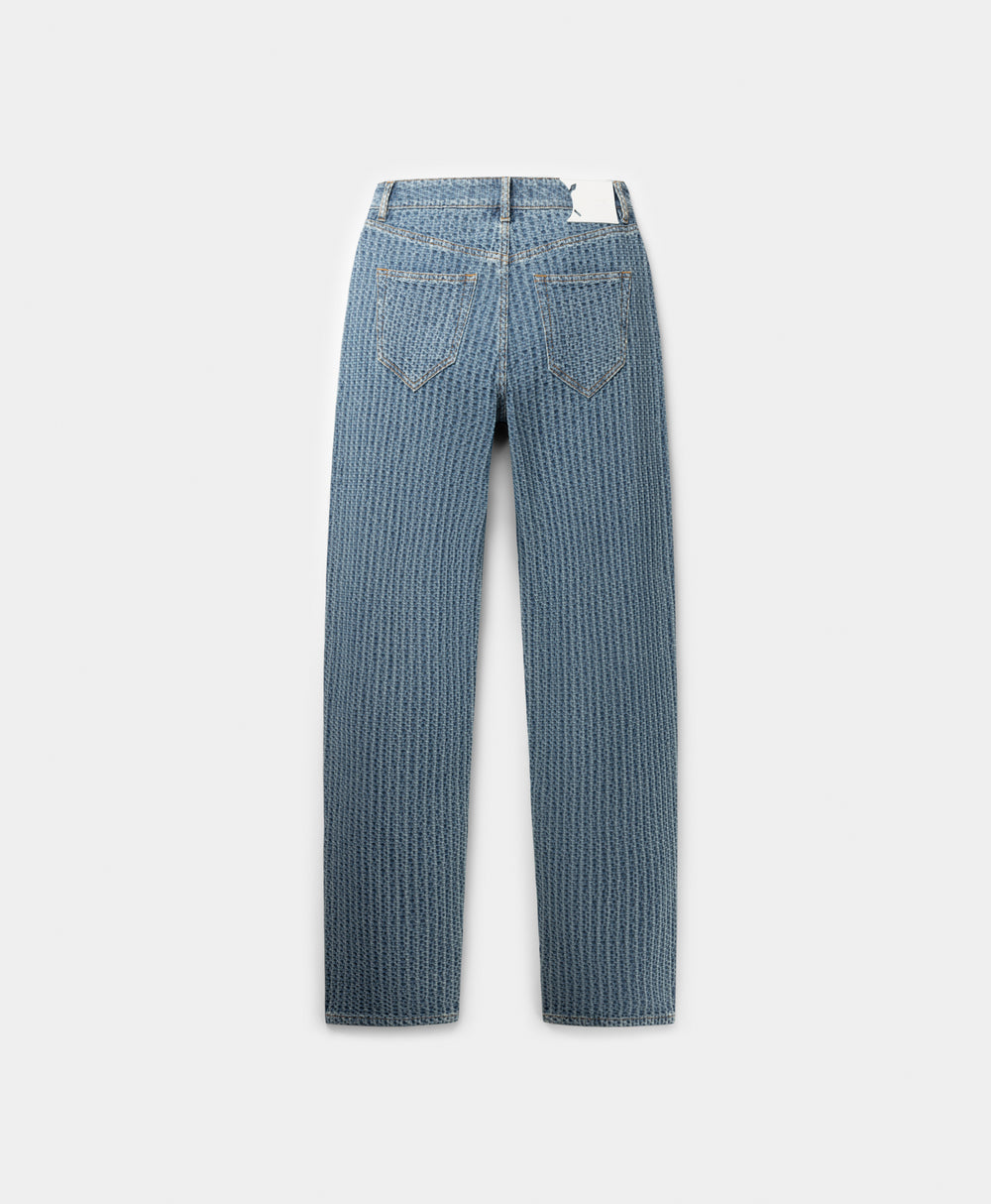 DP - Light Blue Straight Jeans - Packshot - rear